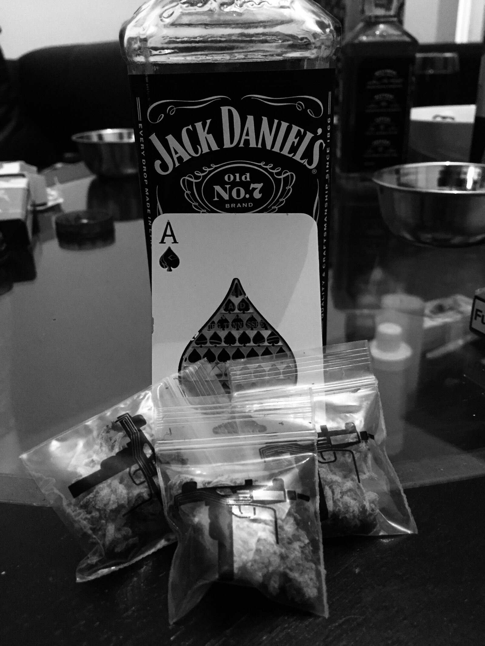 iPhone 6 back camera 4.15mm f/2.2 sample photo. Jack daniels, weed, ace photography