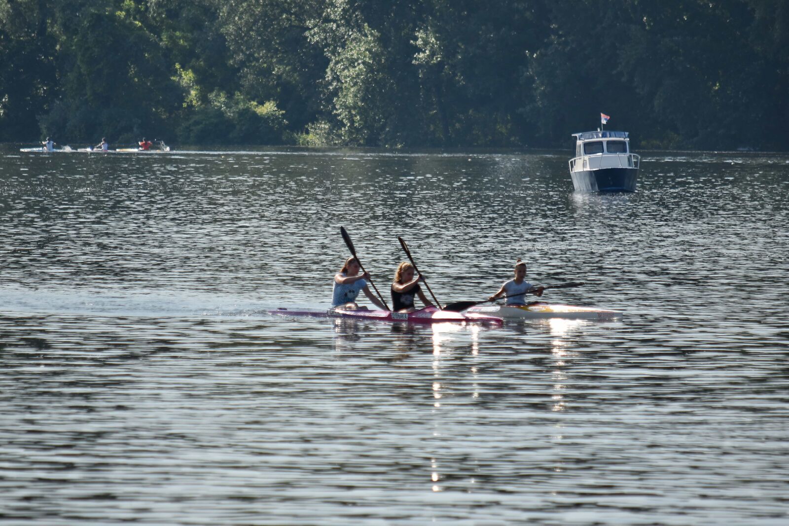 Nikon D5500 sample photo. Kayaking, oar, water, canal photography