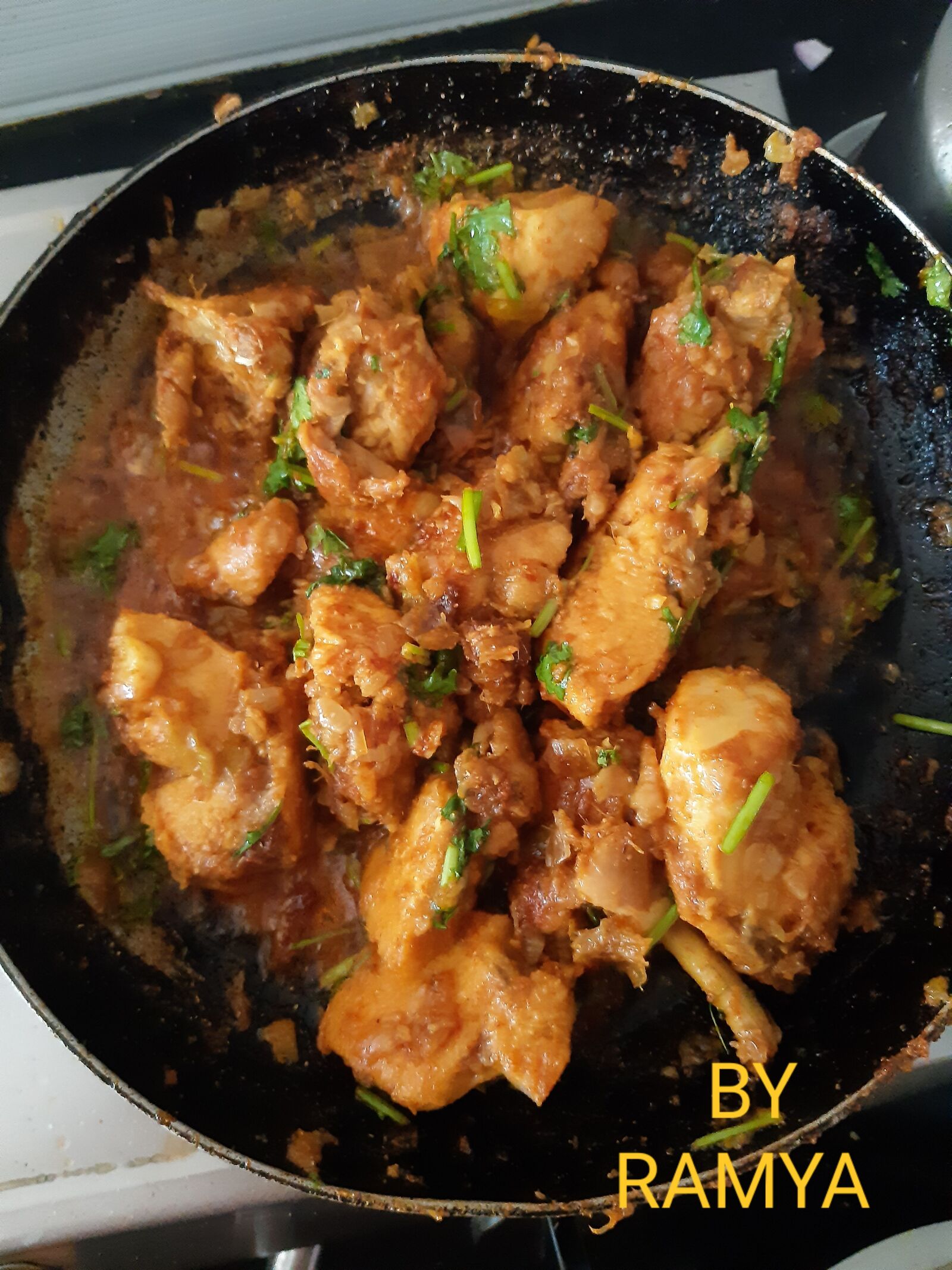 Samsung Galaxy A30 sample photo. Chicken, fry, curry photography