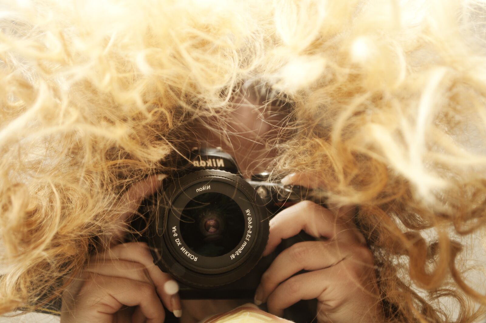 Nikon D5000 sample photo. Woman, taking, photo photography