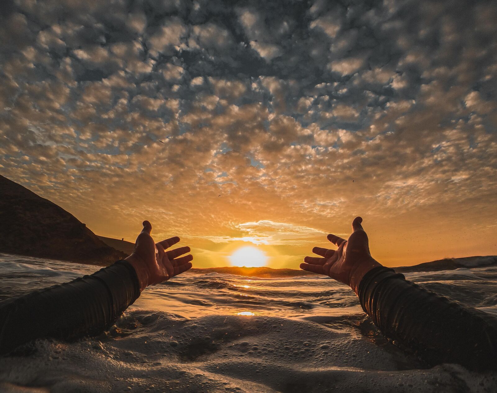 GoPro Hero7 Black sample photo. Beach, sunset, peace photography