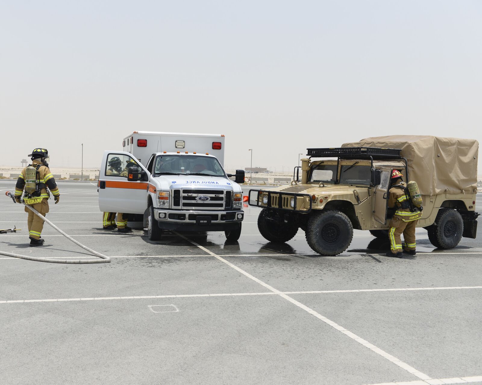 Nikon D610 sample photo. Firefighting, training, humvee photography