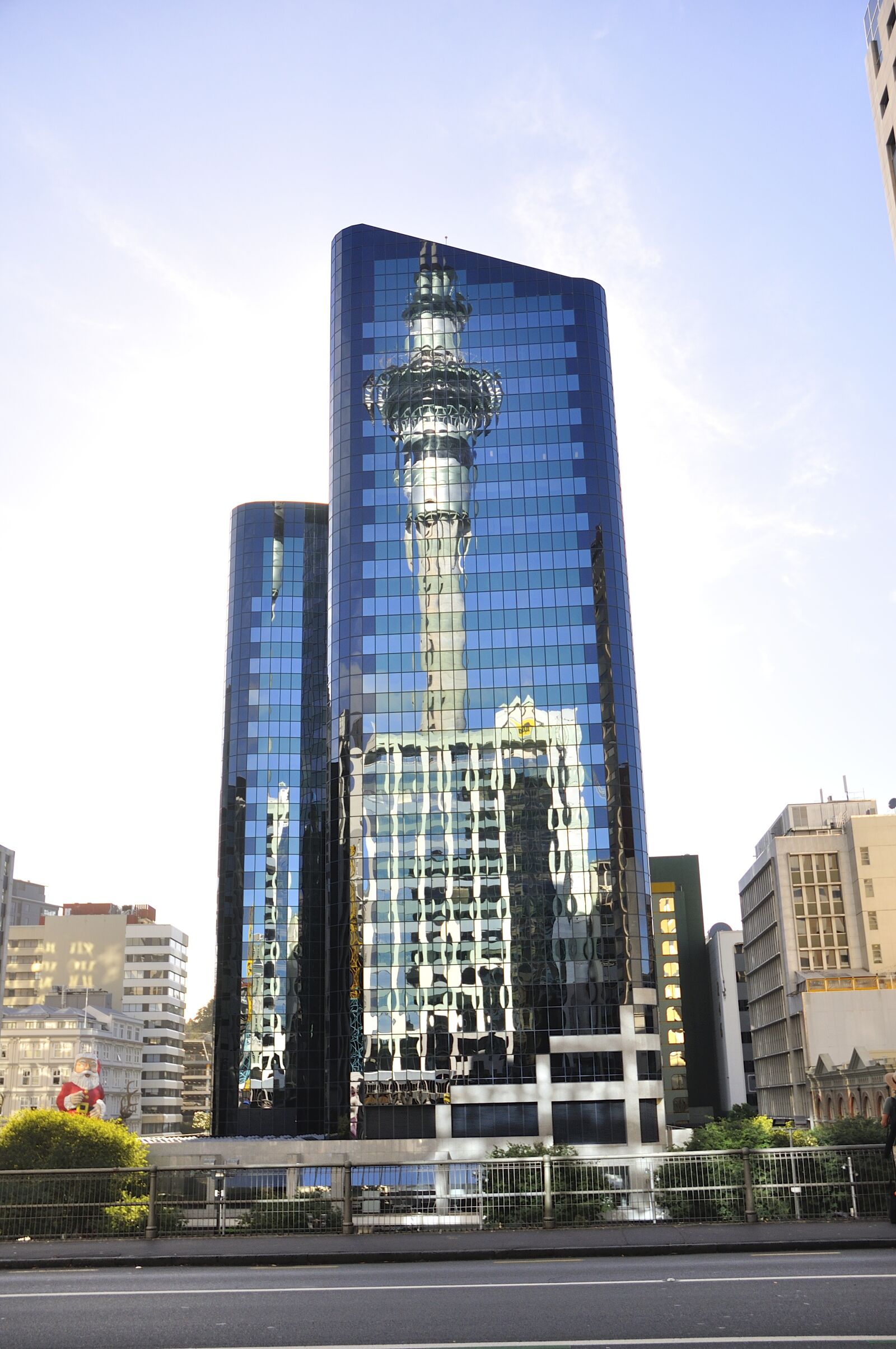 Nikon D90 sample photo. Build, sky tower, reflect photography