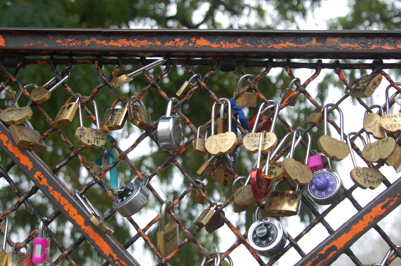 Nikon D40 sample photo. Locks, love, paris photography