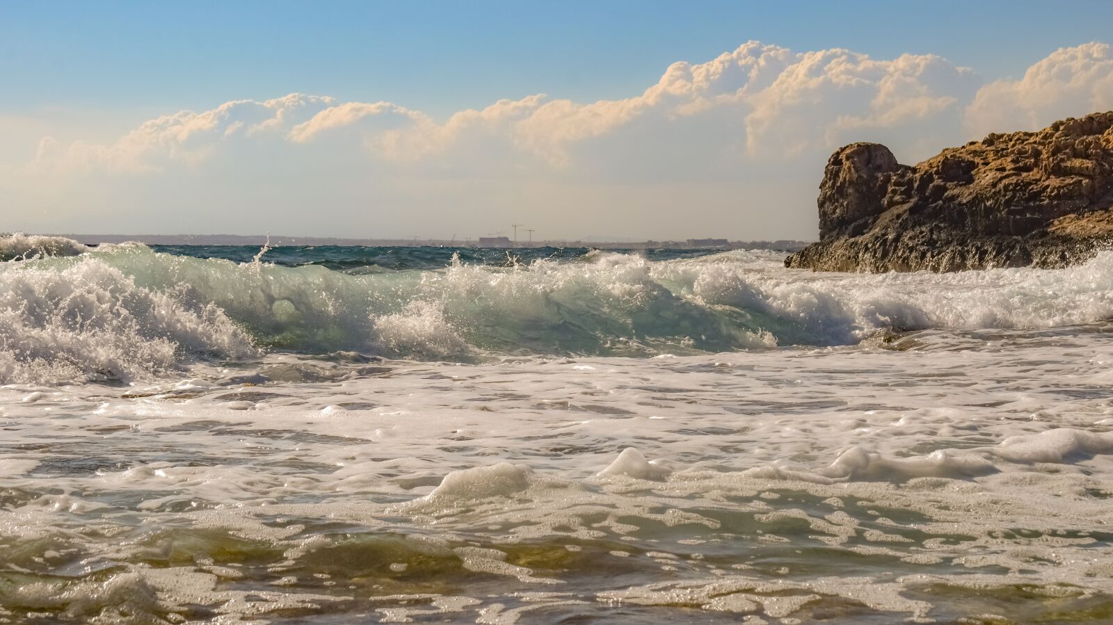 Nikon D3300 sample photo. Rocky coast, rough sea photography