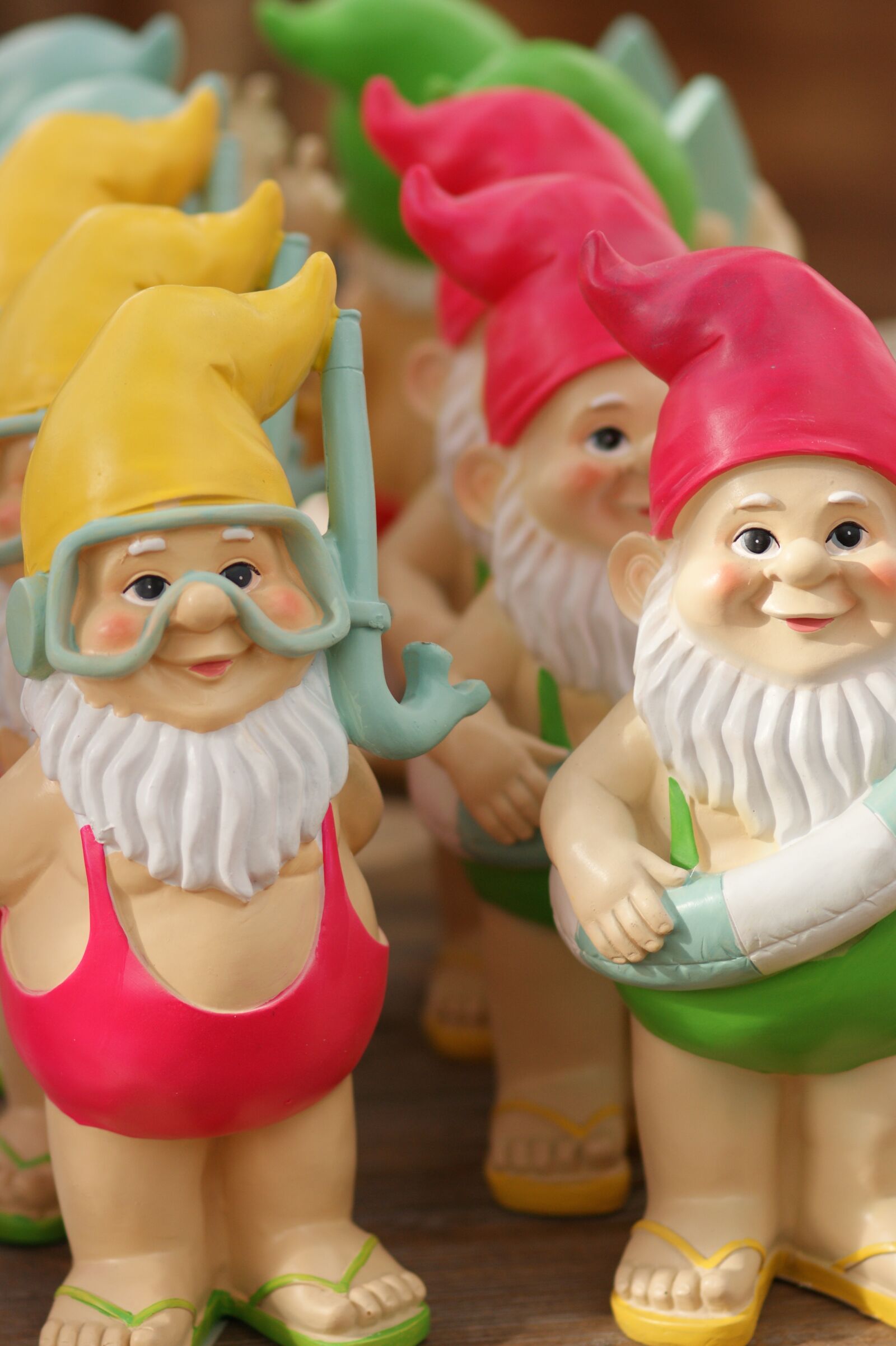 Sony Alpha DSLR-A350 sample photo. Garden gnomes, colorful, garden photography