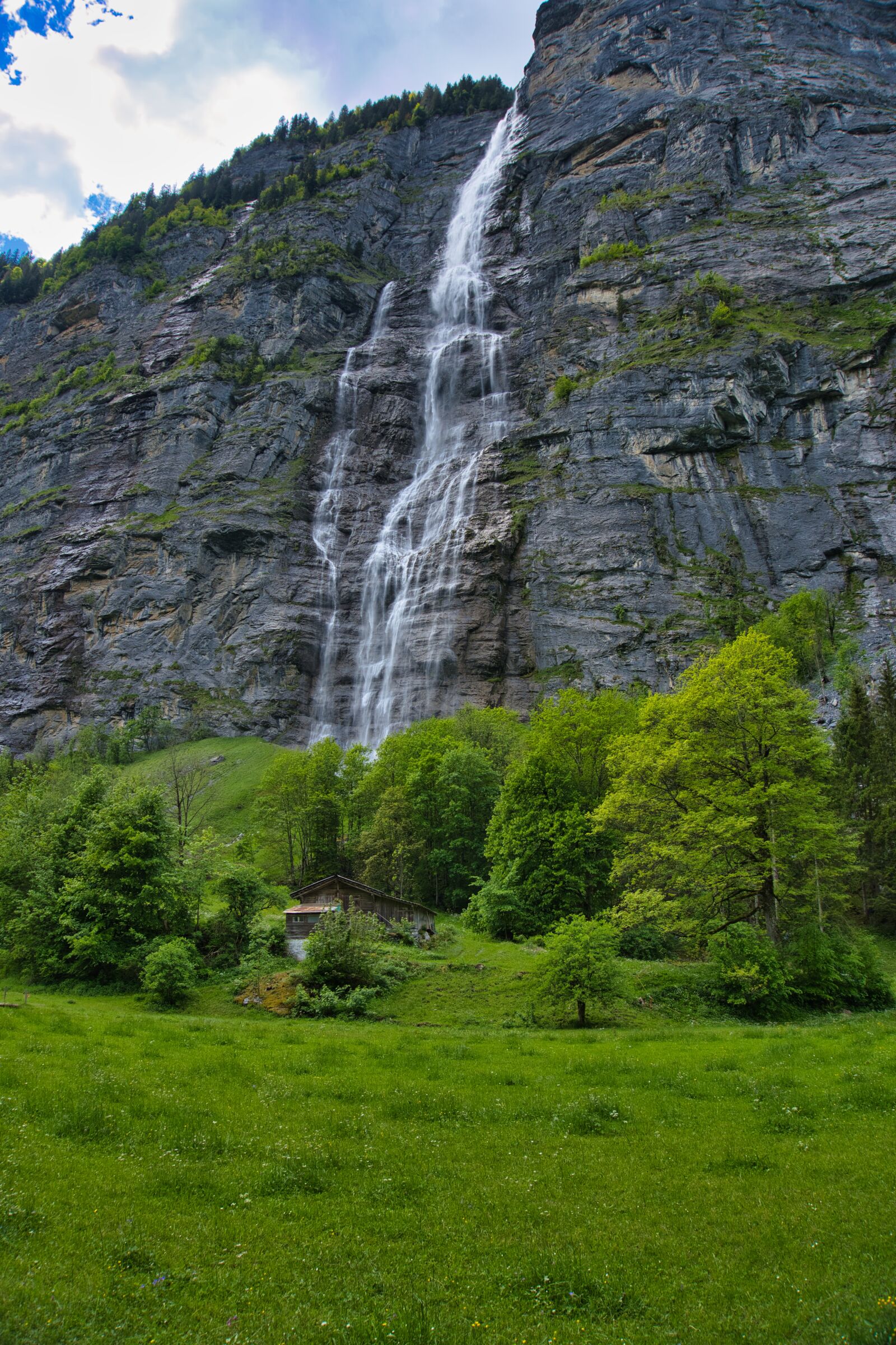 Sony a6600 sample photo. Switzerland, alpine, waterfall photography