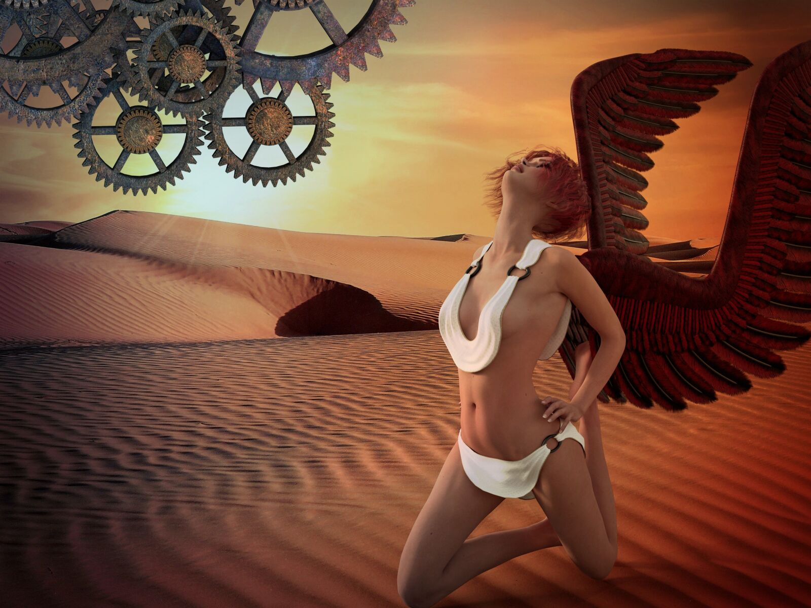 Panasonic Lumix DMC-FZ28 sample photo. Fantasy, angel, wings photography
