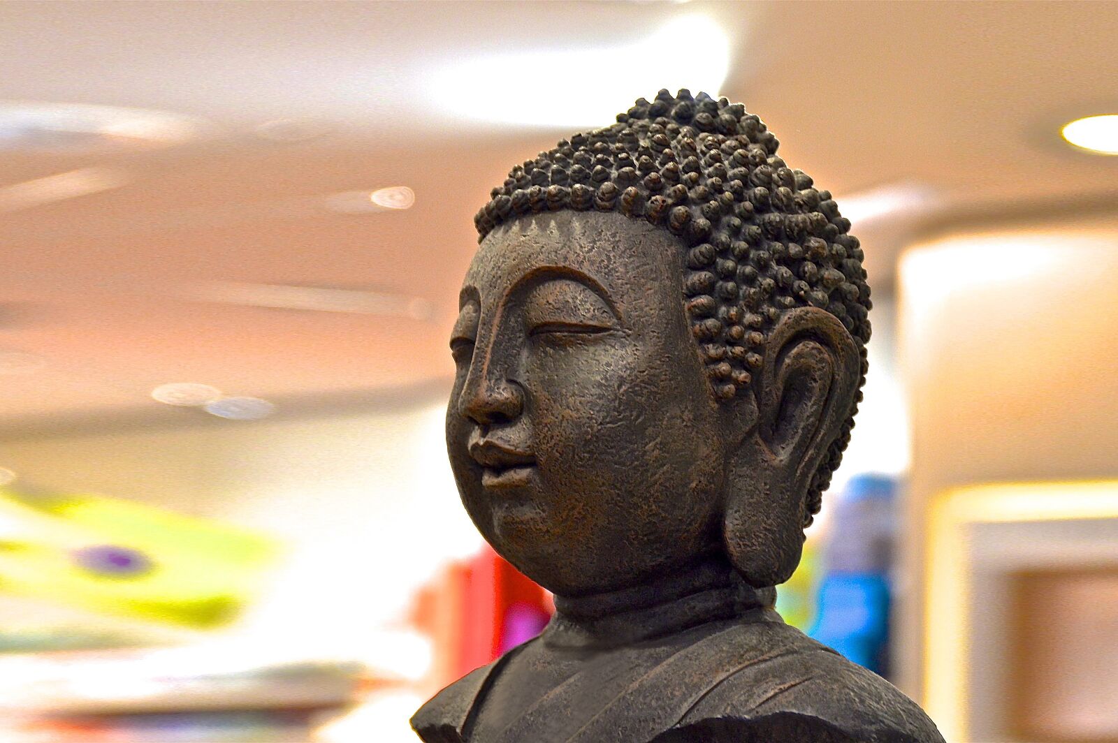 Nikon D3200 sample photo. Buddha, buddha figure, head photography