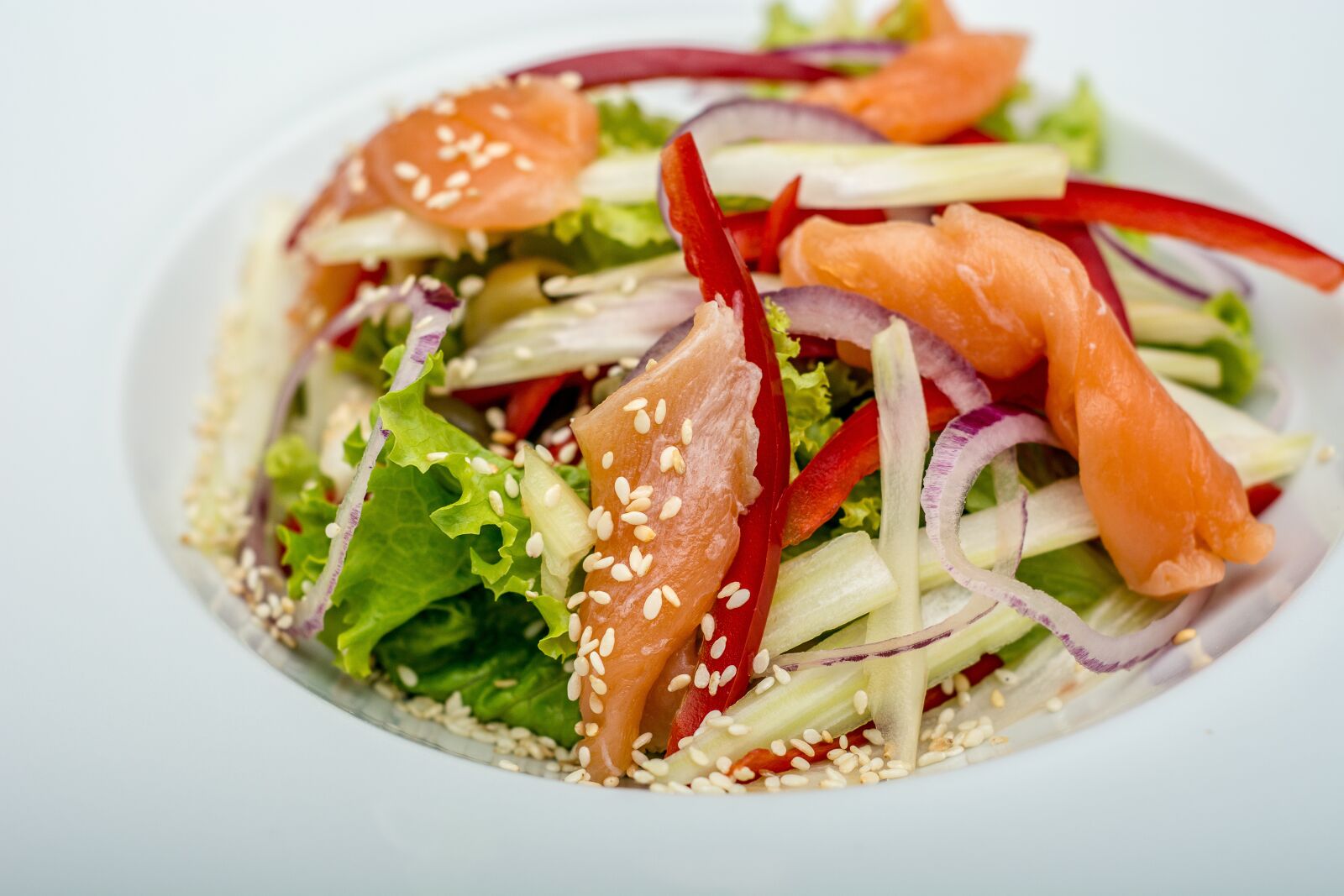 Nikon D7100 sample photo. Salad, restaurant, plate photography