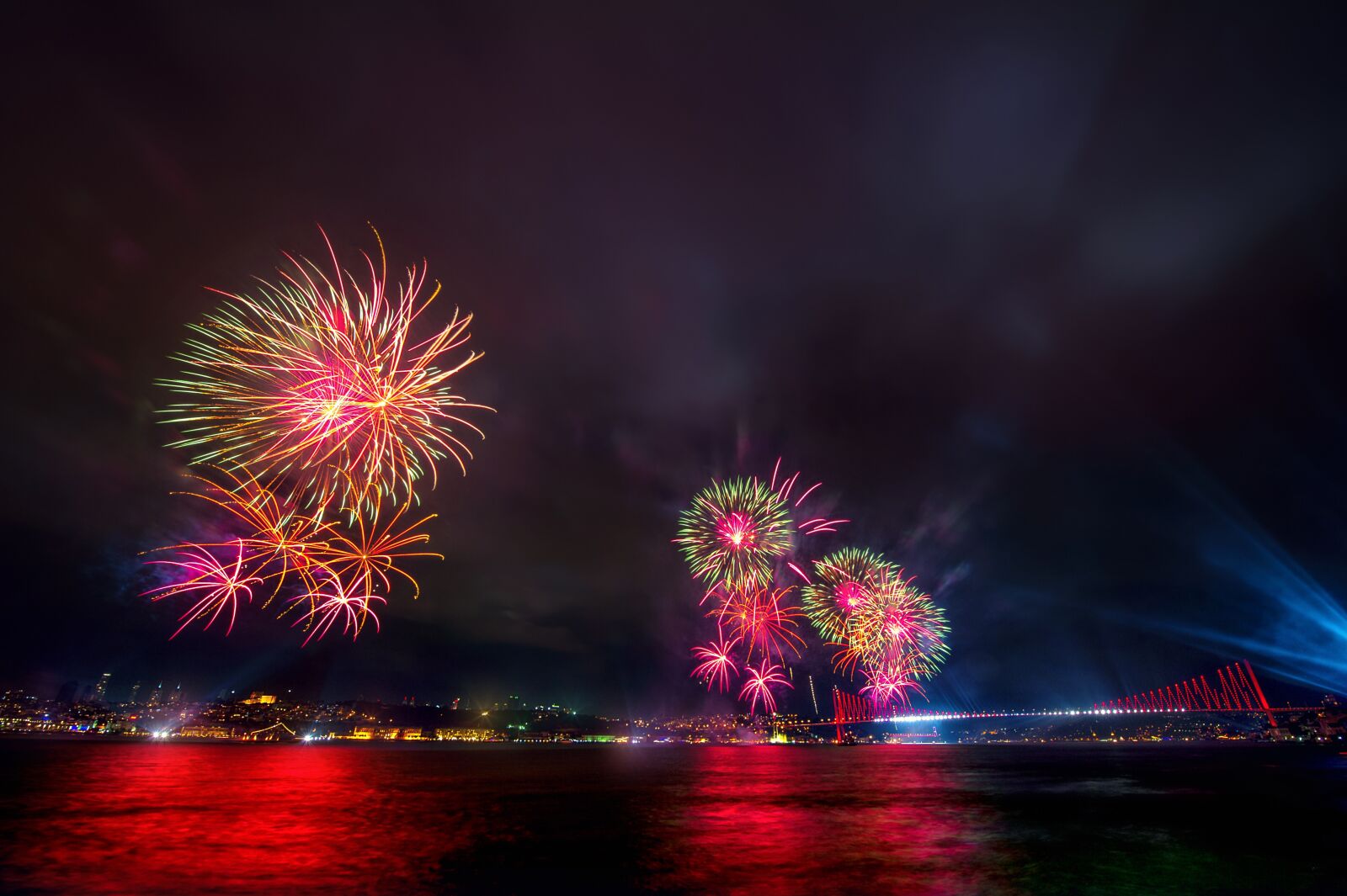 Nikon D3S sample photo. Fireworks, night, nightscape photography