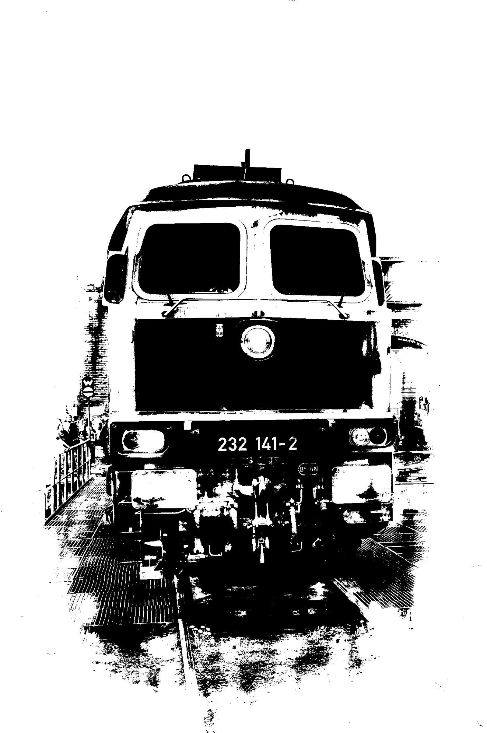 Nikon D7000 sample photo. Diesel locomotive, monochrome, railway photography