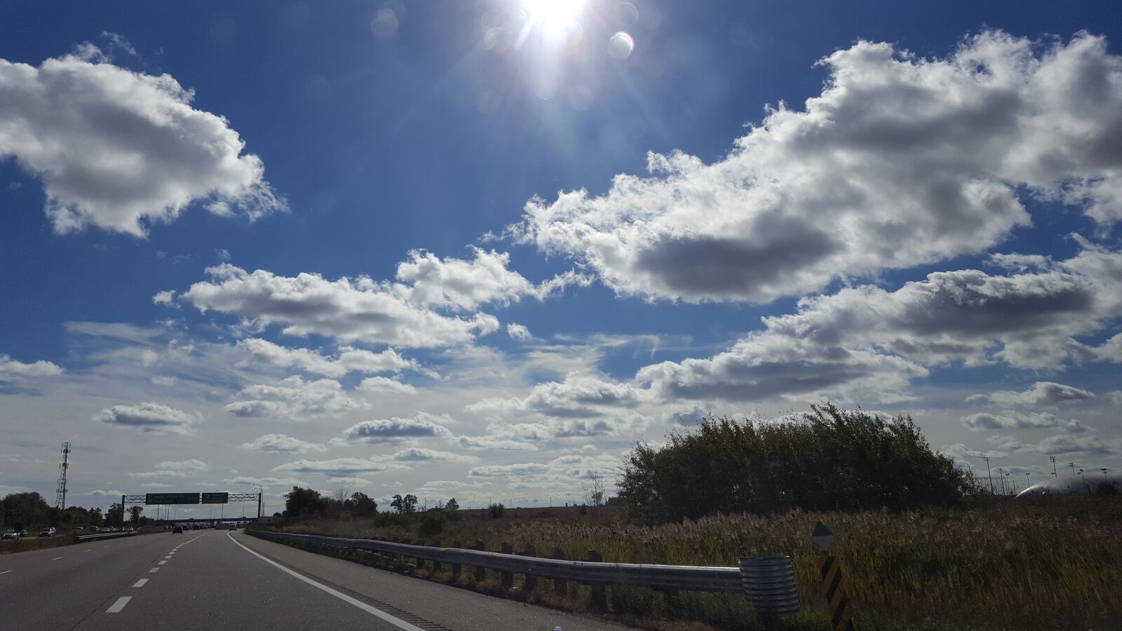 Samsung Galaxy S6 sample photo. Clouds, cotton, road photography