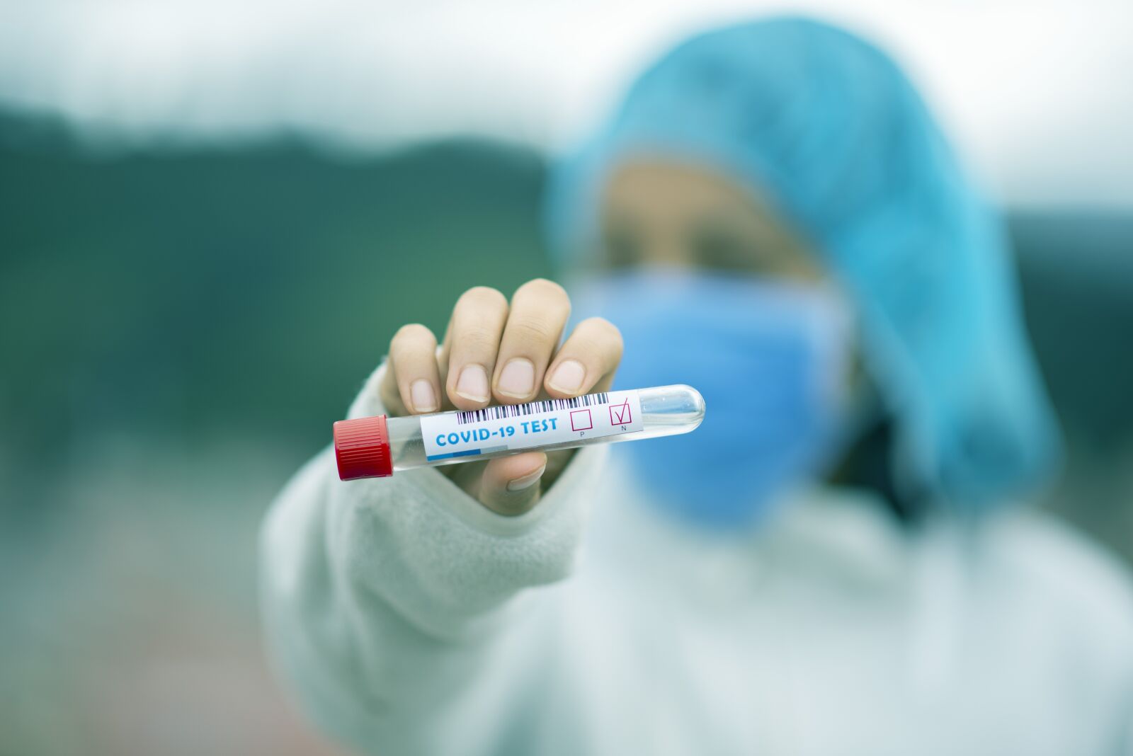 Nikon D600 sample photo. Test tube, covid-19, mask photography