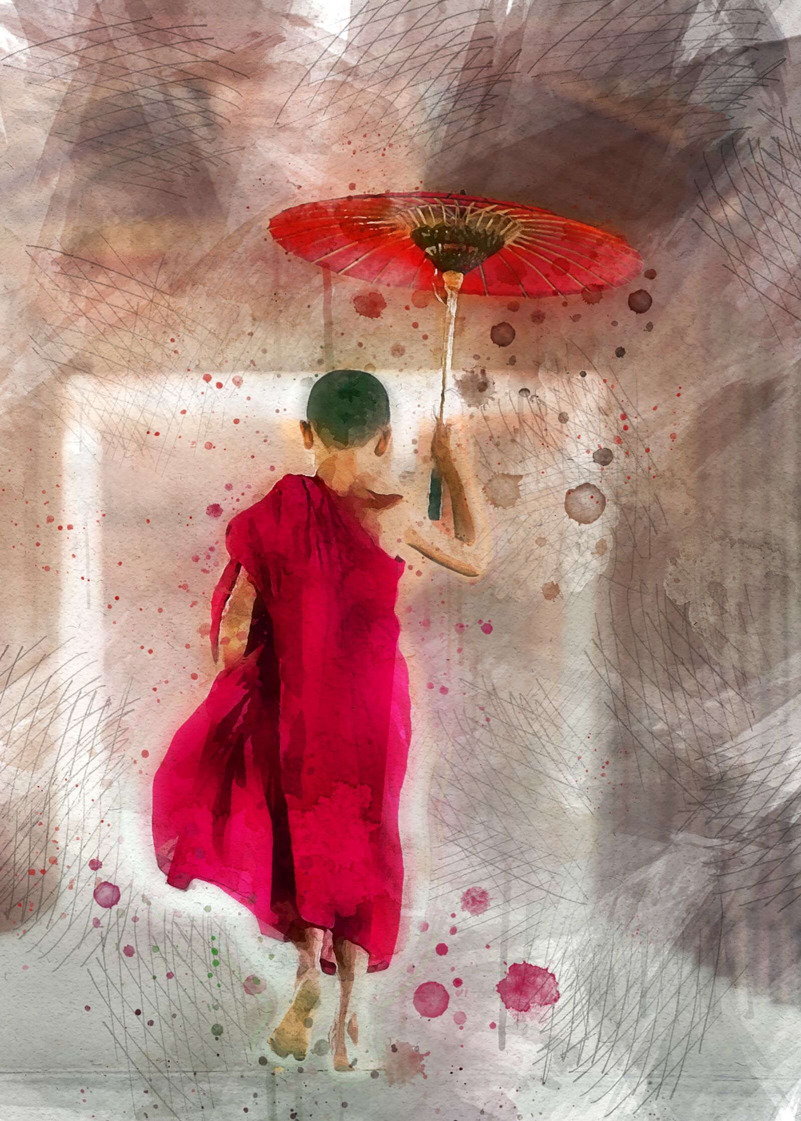 Nikon D810 sample photo. Monk, boy, male photography