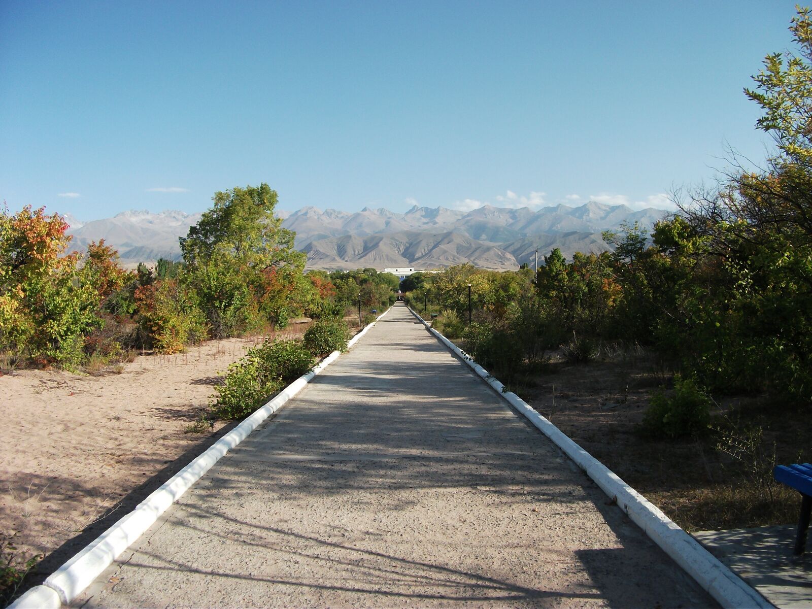 Fujifilm FinePix AX230 sample photo. Road, mountains, kyrgyzstan photography