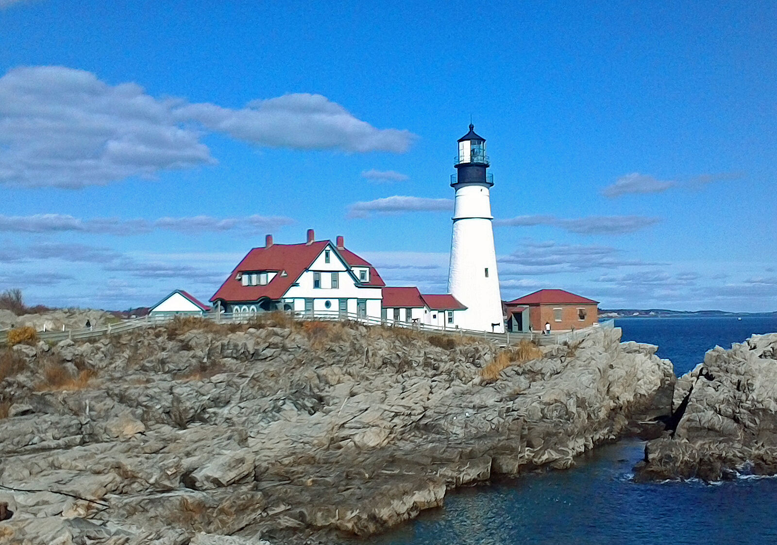 ASUS MeMO Pad 7 LTE (ME375CL) sample photo. Lighthouse, on, the, rocks photography