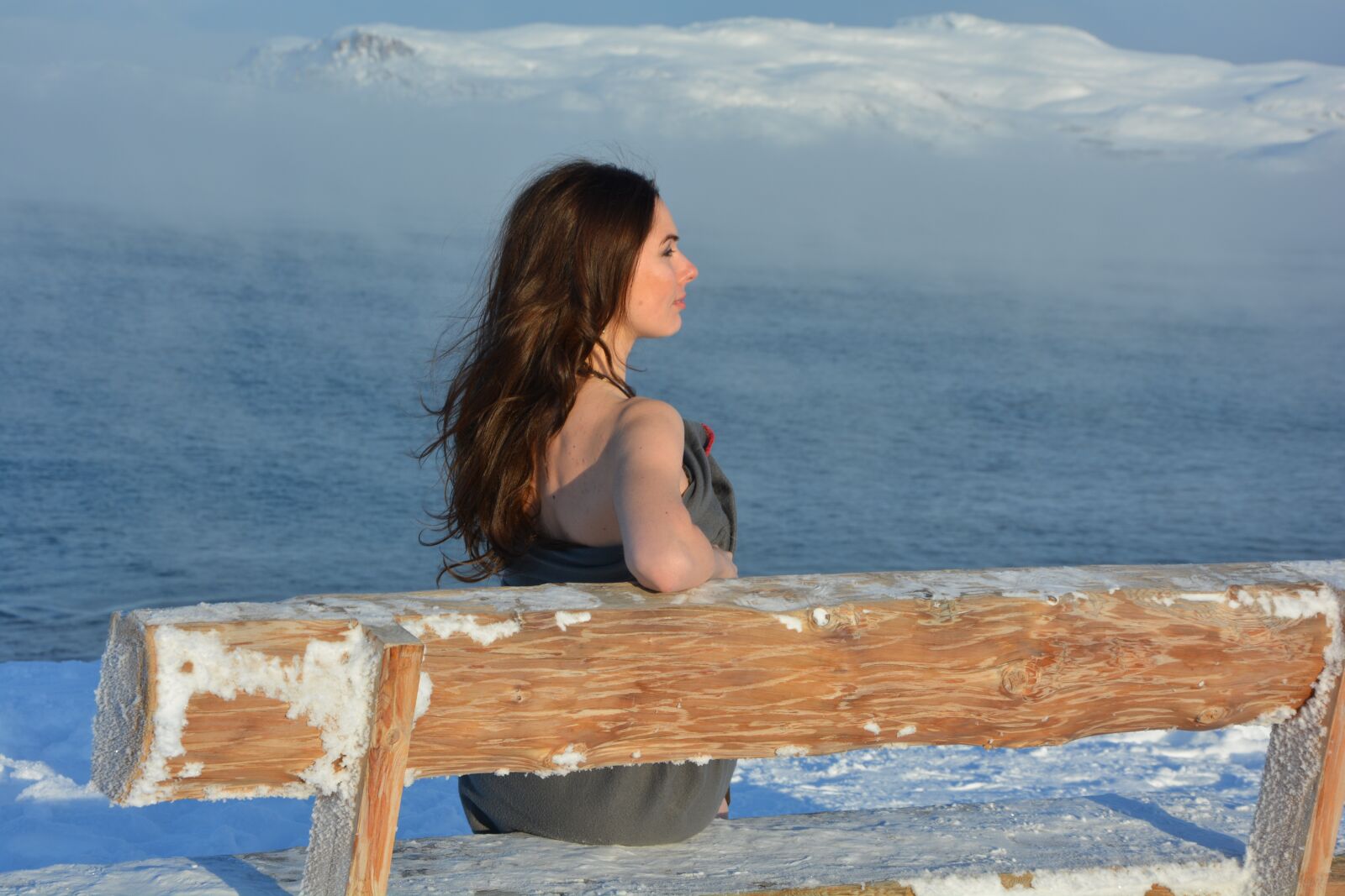 Nikon D5200 sample photo. North, winter, girl photography