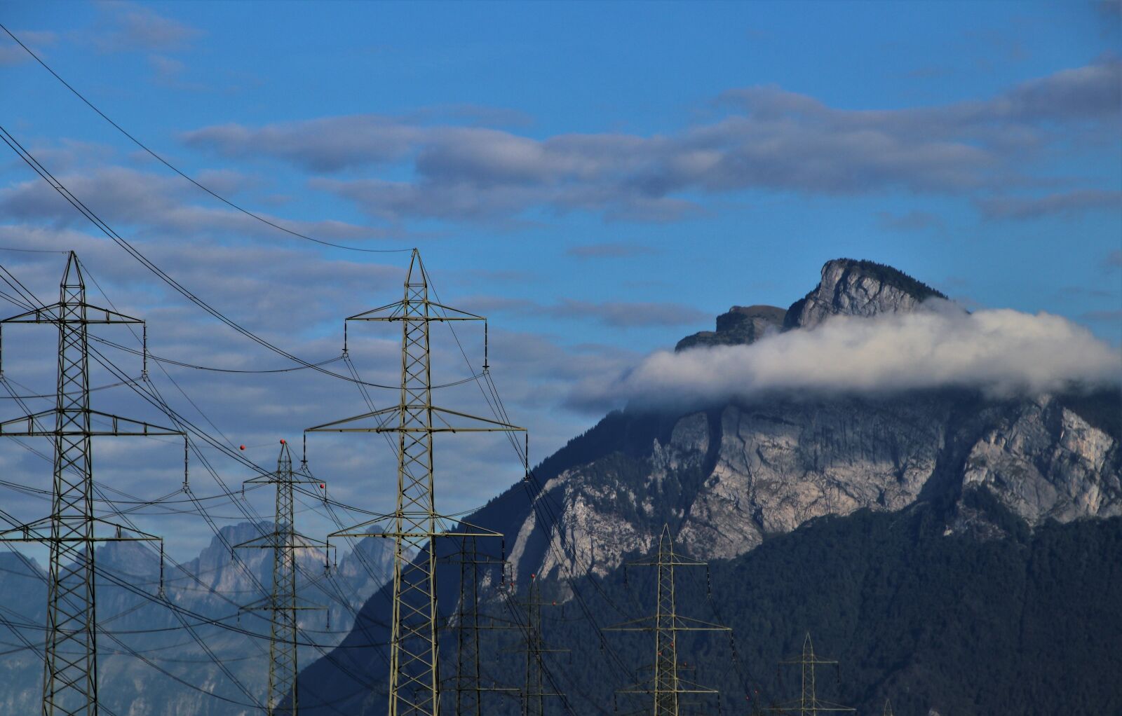 Canon EOS 80D sample photo. Line high, electric cables photography