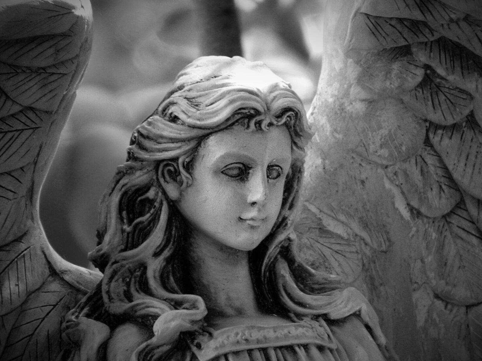 Panasonic Lumix DMC-FZ70 sample photo. Statue, angel, feelings photography