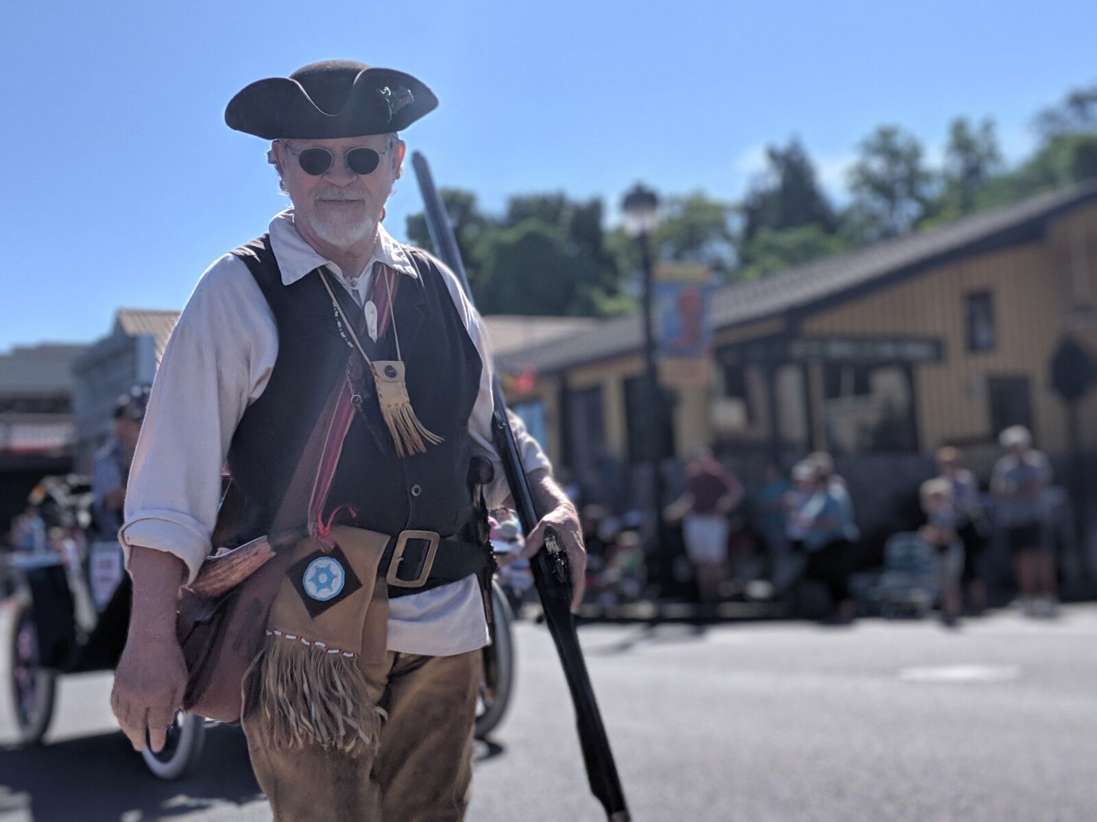 Google Pixel 3a sample photo. Folsom, california, parade photography