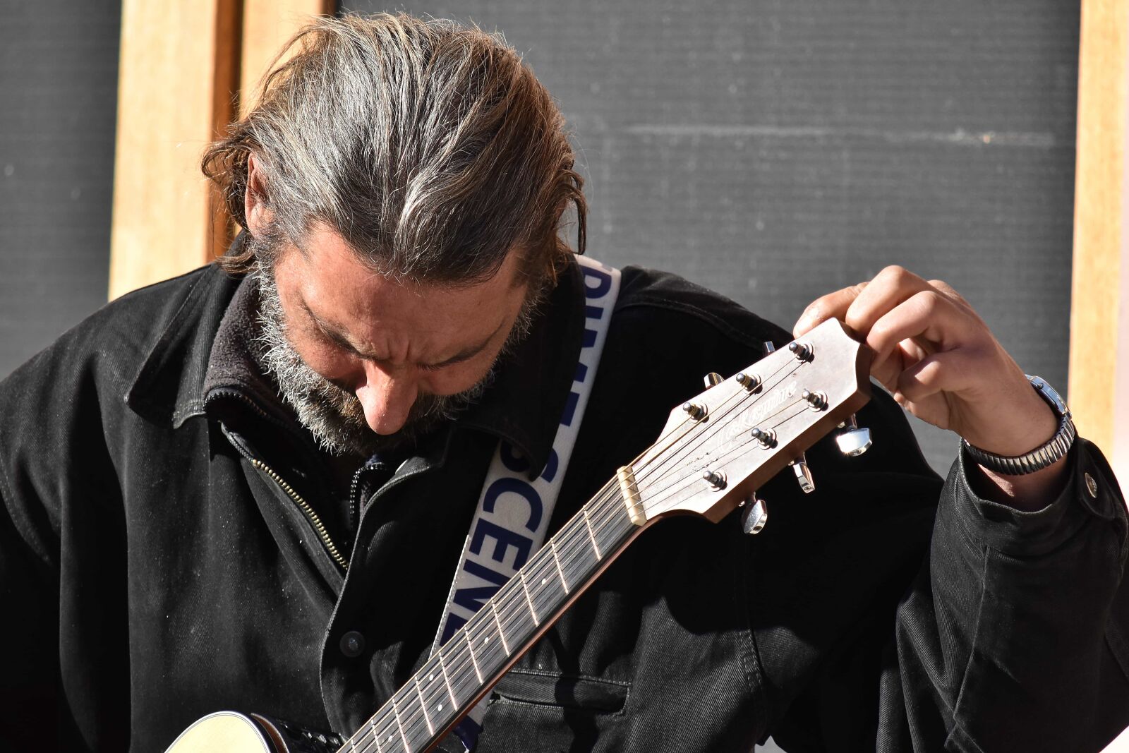 Nikon D5500 sample photo. Acoustic, beard, entertainer, guitarist photography