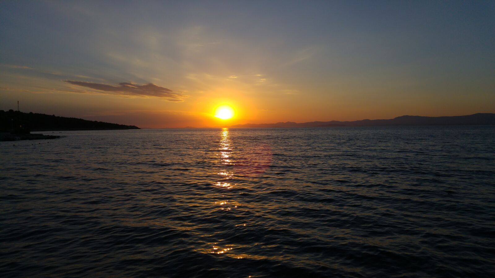 LG G4 sample photo. Cloud, orange, sea, sun photography