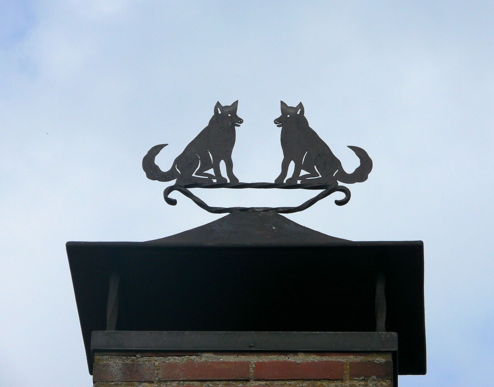 Panasonic DMC-FZ50 sample photo. Chimney ornament, dakornament, foxes photography