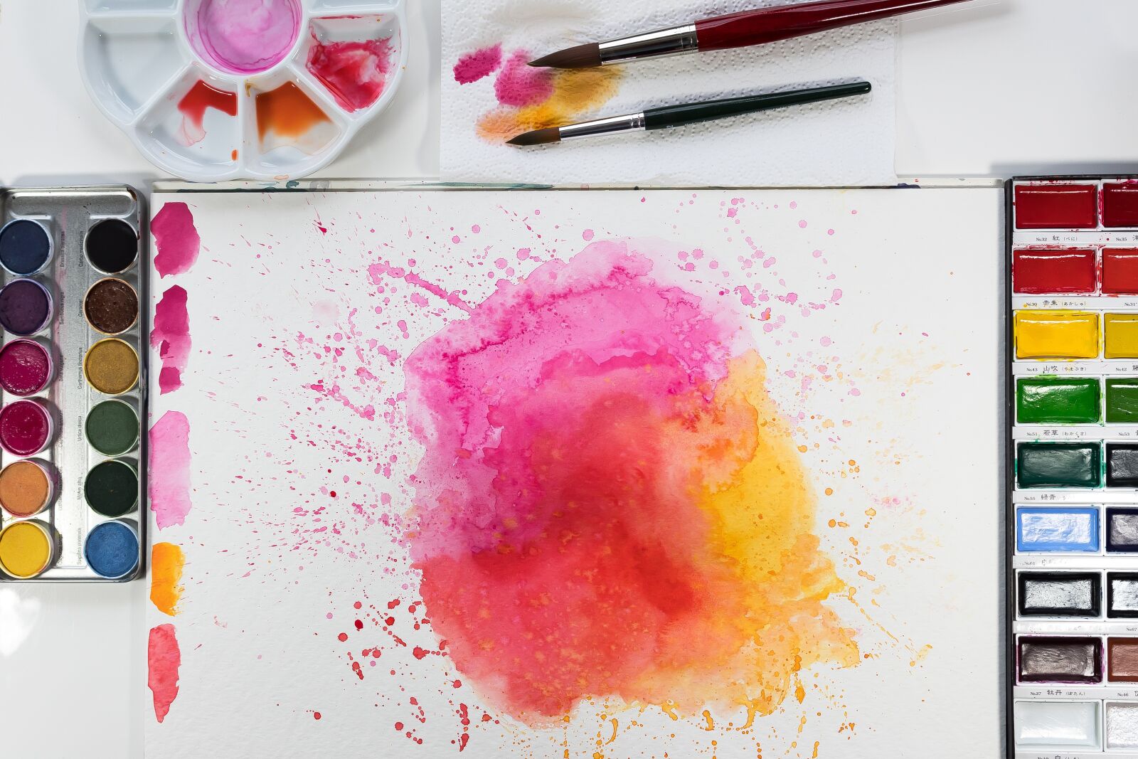 Canon EOS 1300D (EOS Rebel T6 / EOS Kiss X80) sample photo. Watercolour, yellow, orange photography