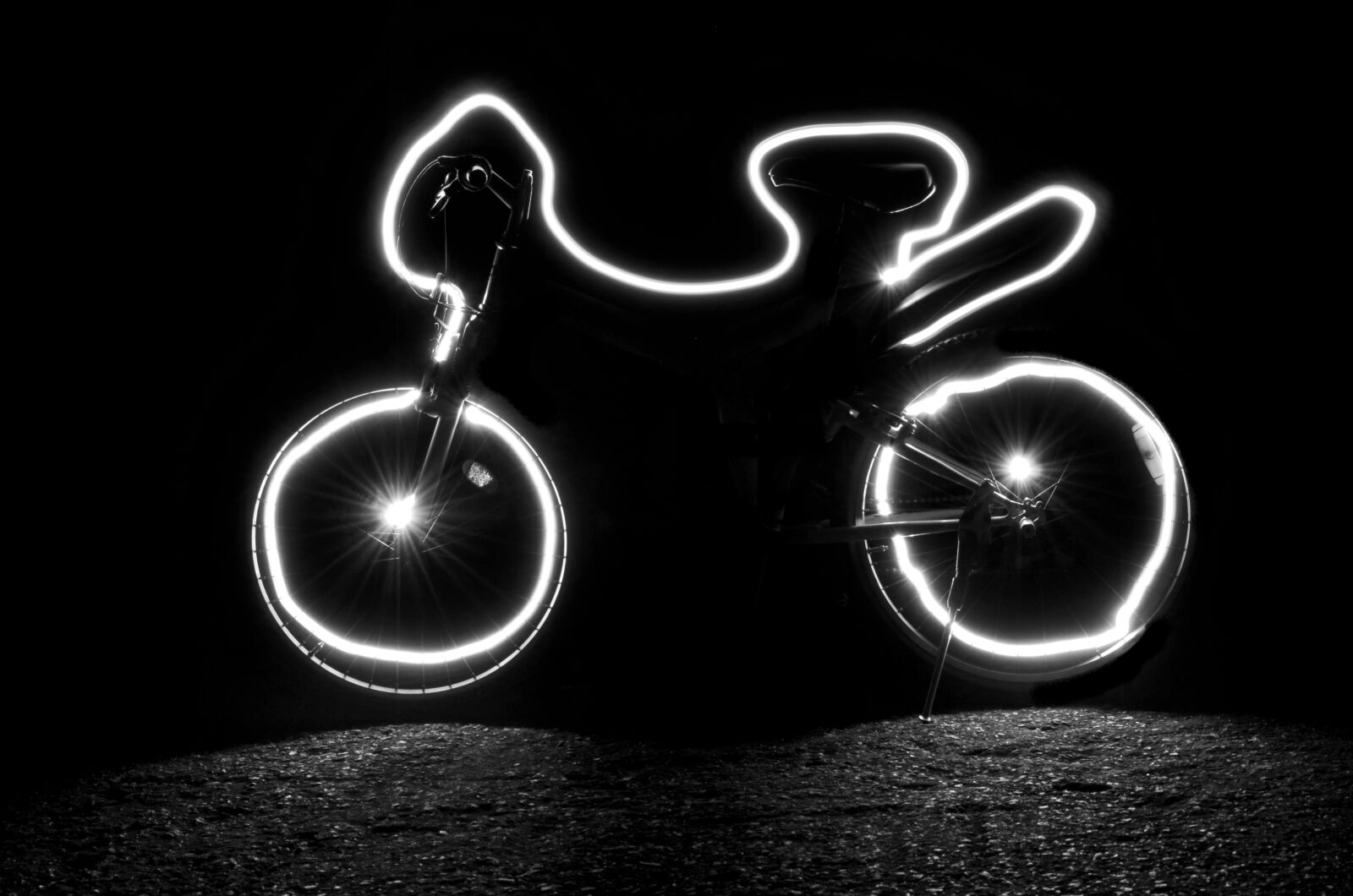 Nikon D5100 sample photo. Bicycle, black, and, white photography