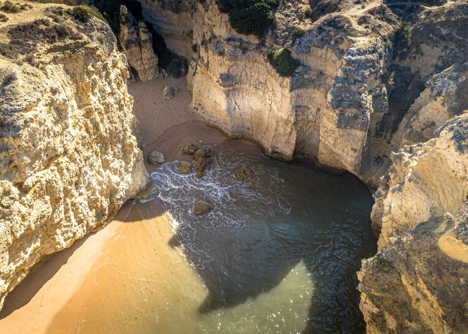 DJI FC220 sample photo. Portugal, beach, algarve photography
