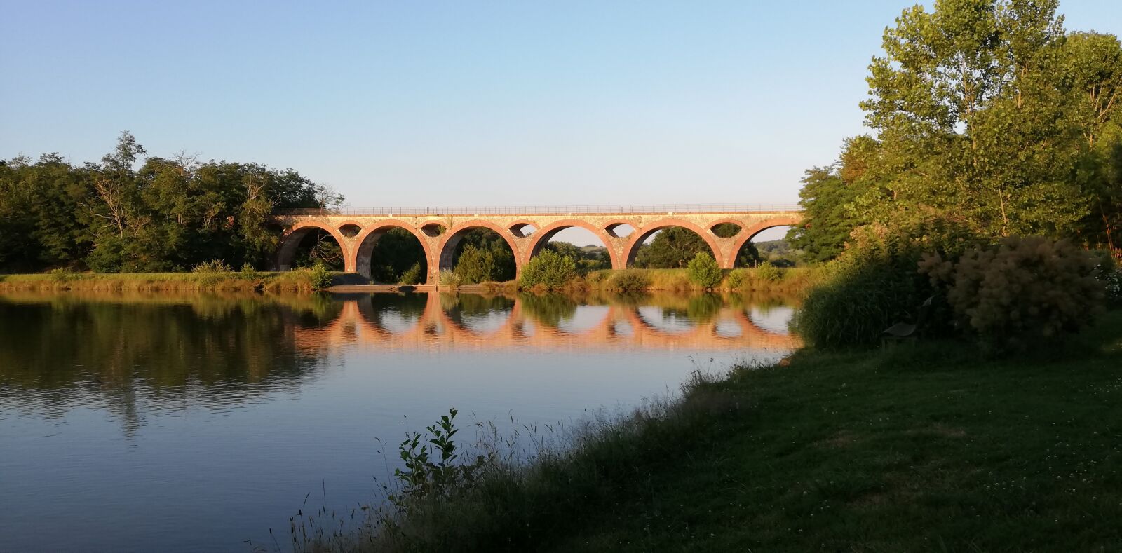 HUAWEI P20 lite sample photo. Bridge, lake, water photography