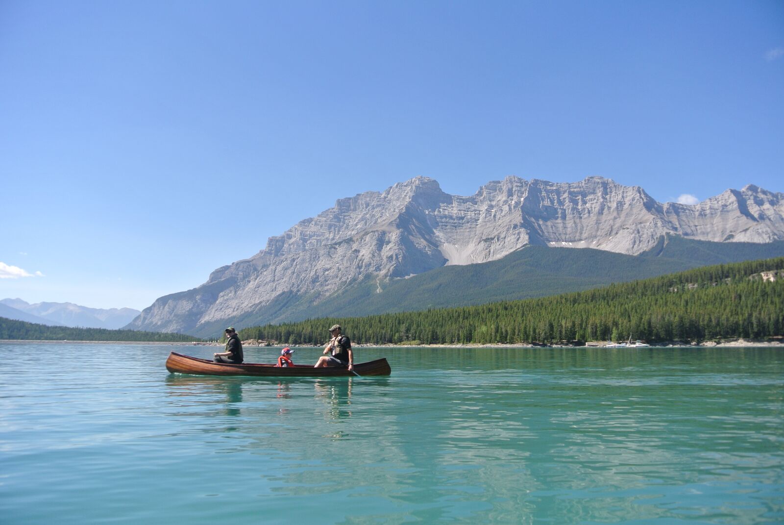 Nikon 1 J1 sample photo. Banff, canoe, lake photography
