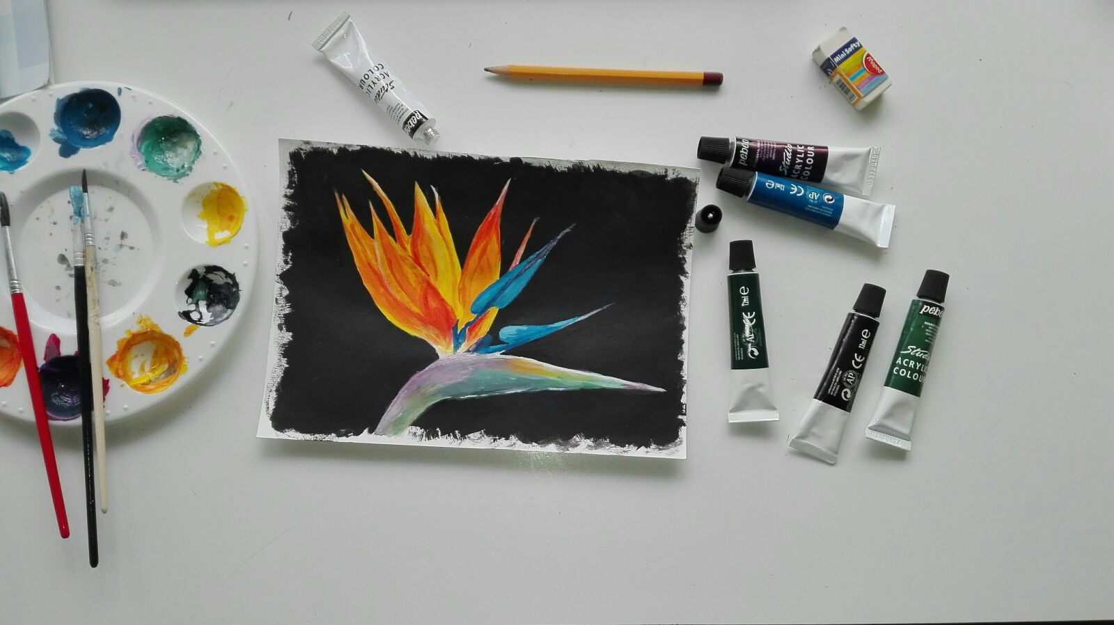 HUAWEI P8 Lite sample photo. Painting, watercolor, brush photography
