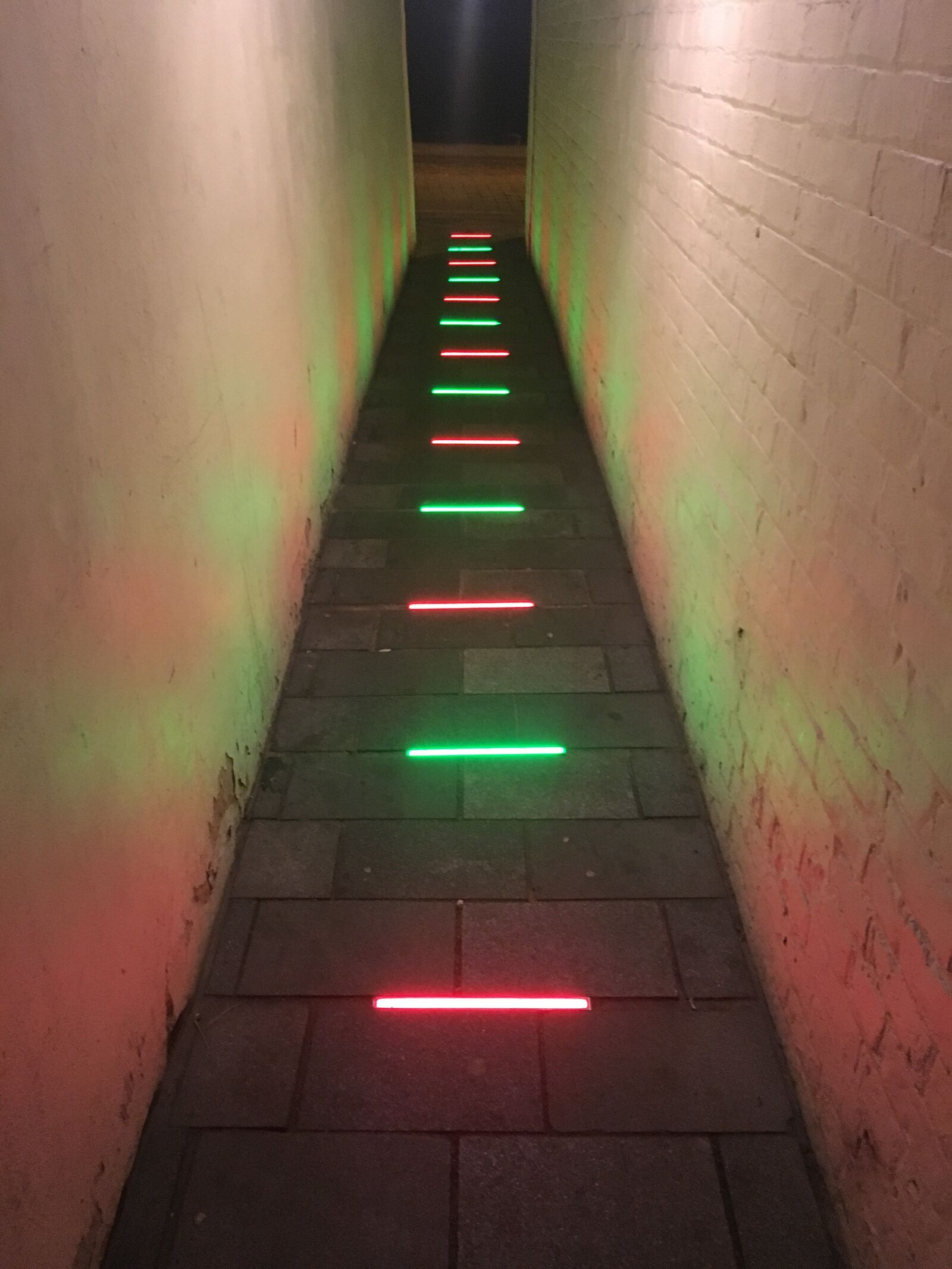 iPhone 6s back camera 4.15mm f/2.2 sample photo. Neon, alley photography