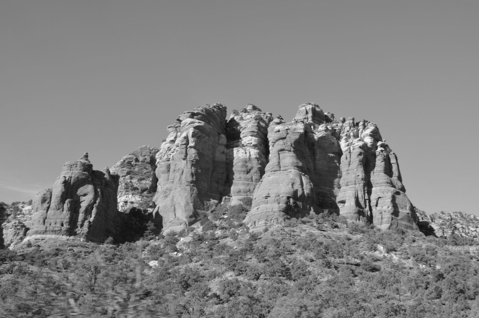 Nikon D90 sample photo. Sedona, arizona, black and photography