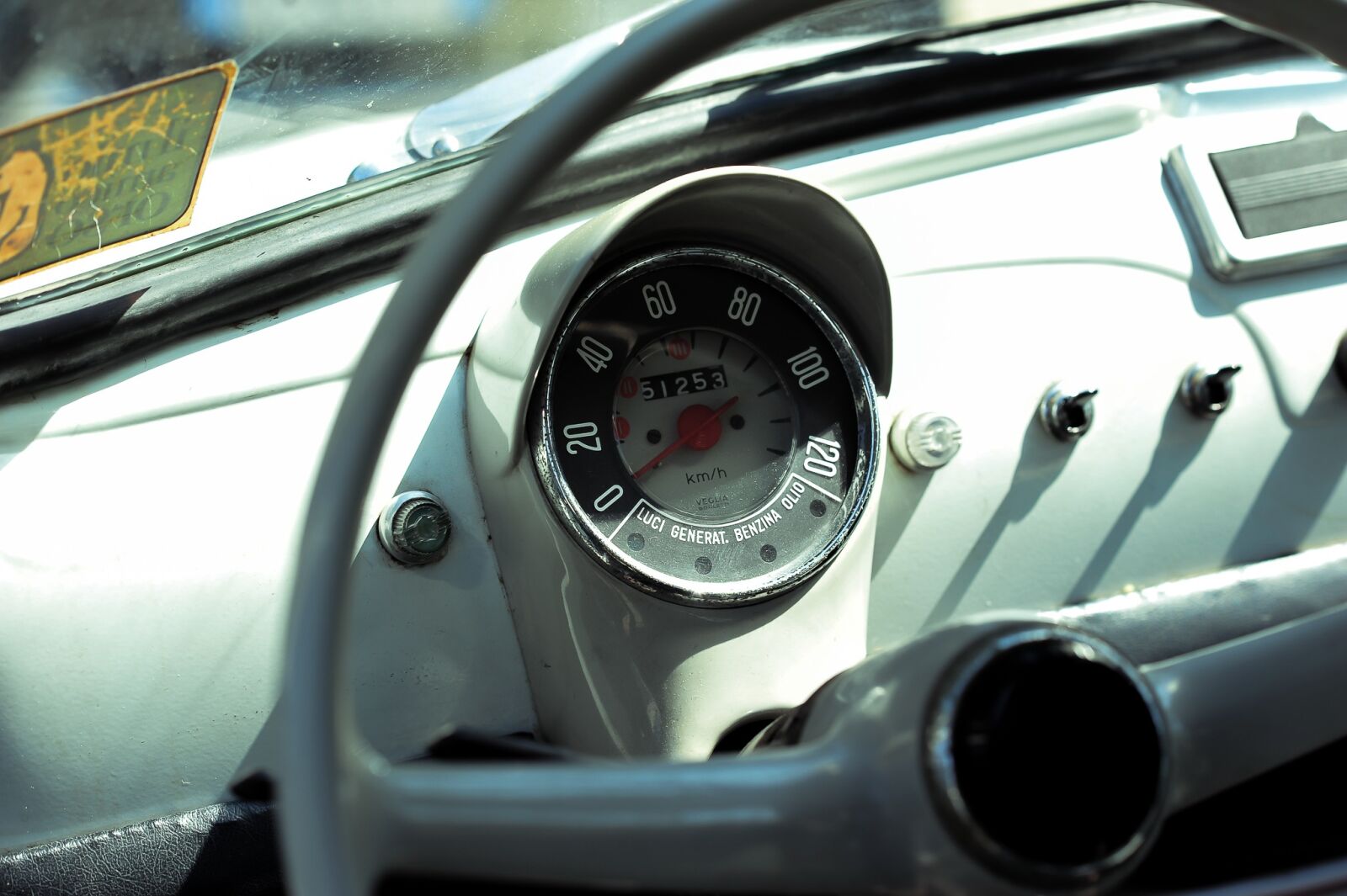 Nikon D700 sample photo. Fiat500, instruments, steering wheel photography