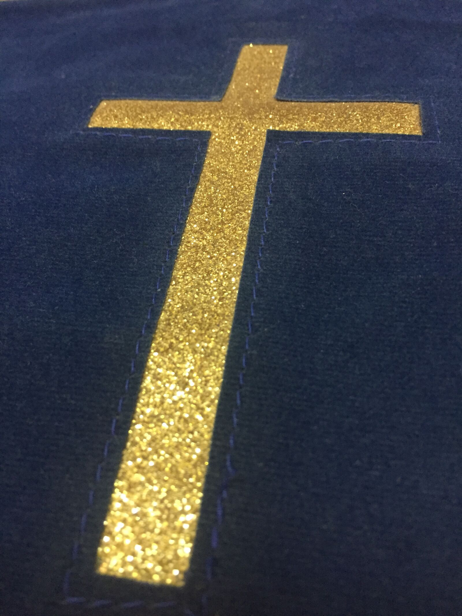 Apple iPhone 6 + iPhone 6 back camera 4.15mm f/2.2 sample photo. Cross, gold, blue photography