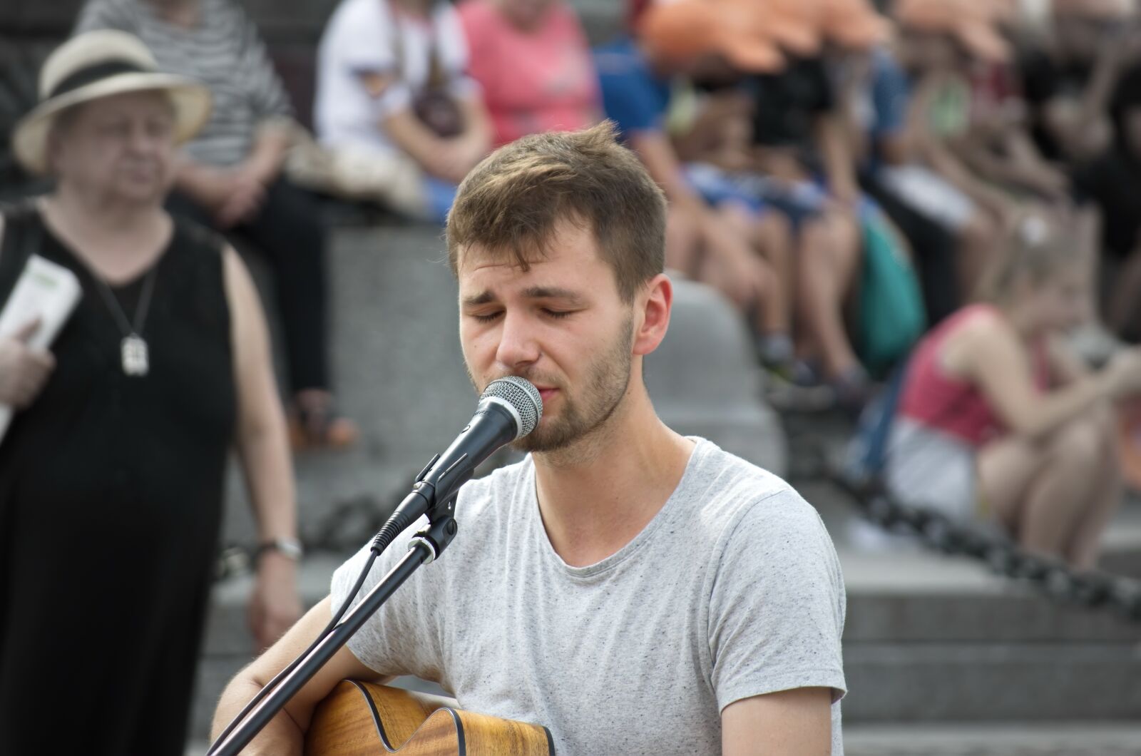Nikon D5100 sample photo. Boy, young, singing photography
