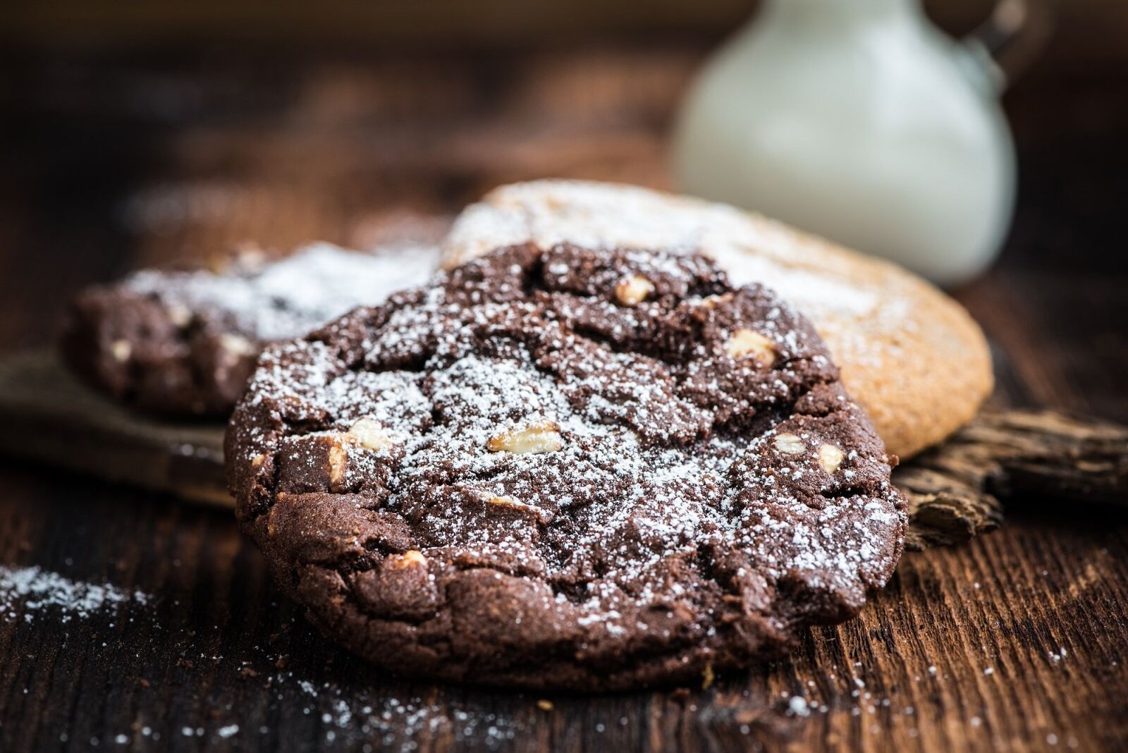 Nikon D750 sample photo. Cookie, chocolate cookie, dark photography