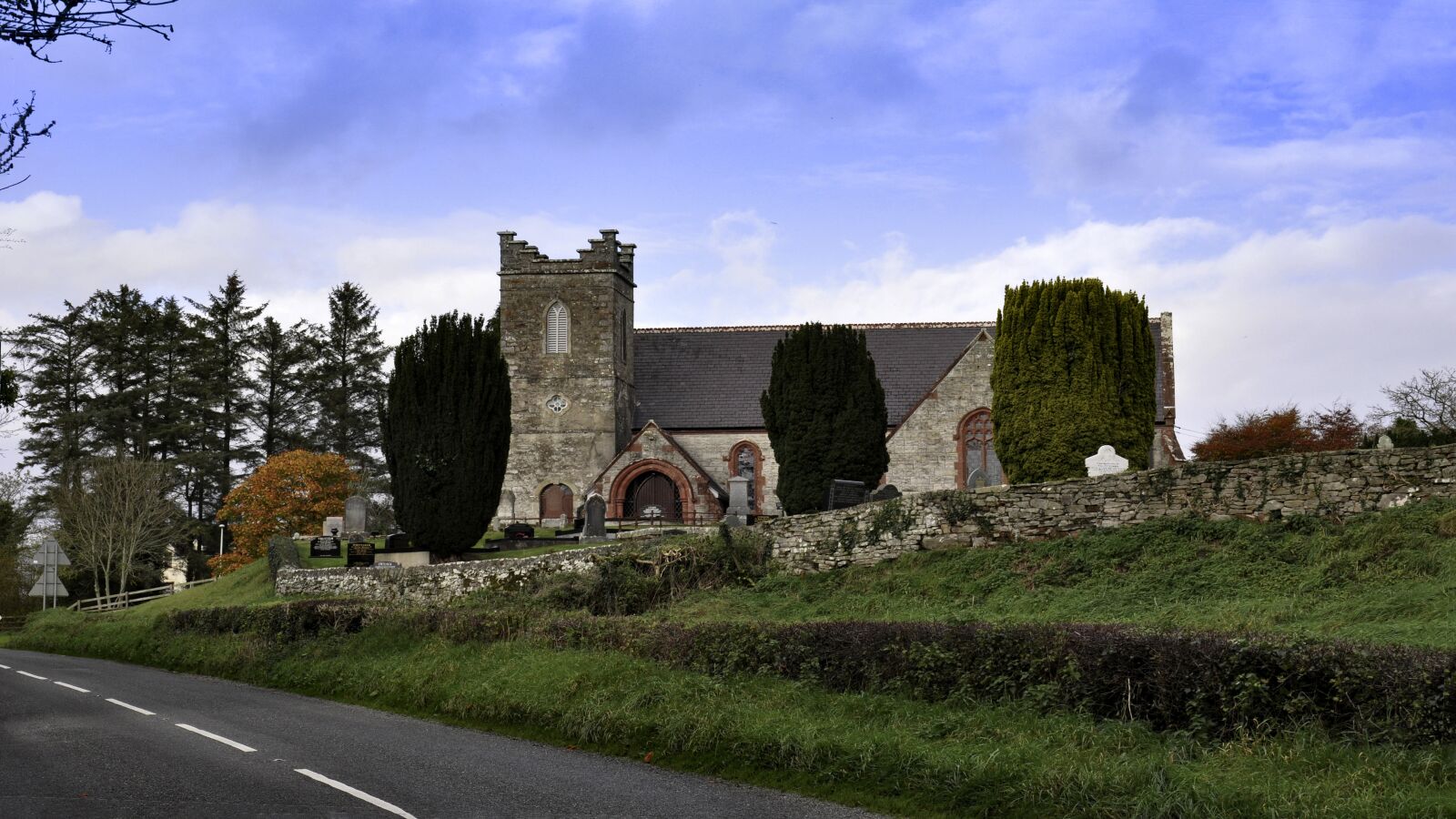 Nikon D90 sample photo. Monea church, ireland, church photography