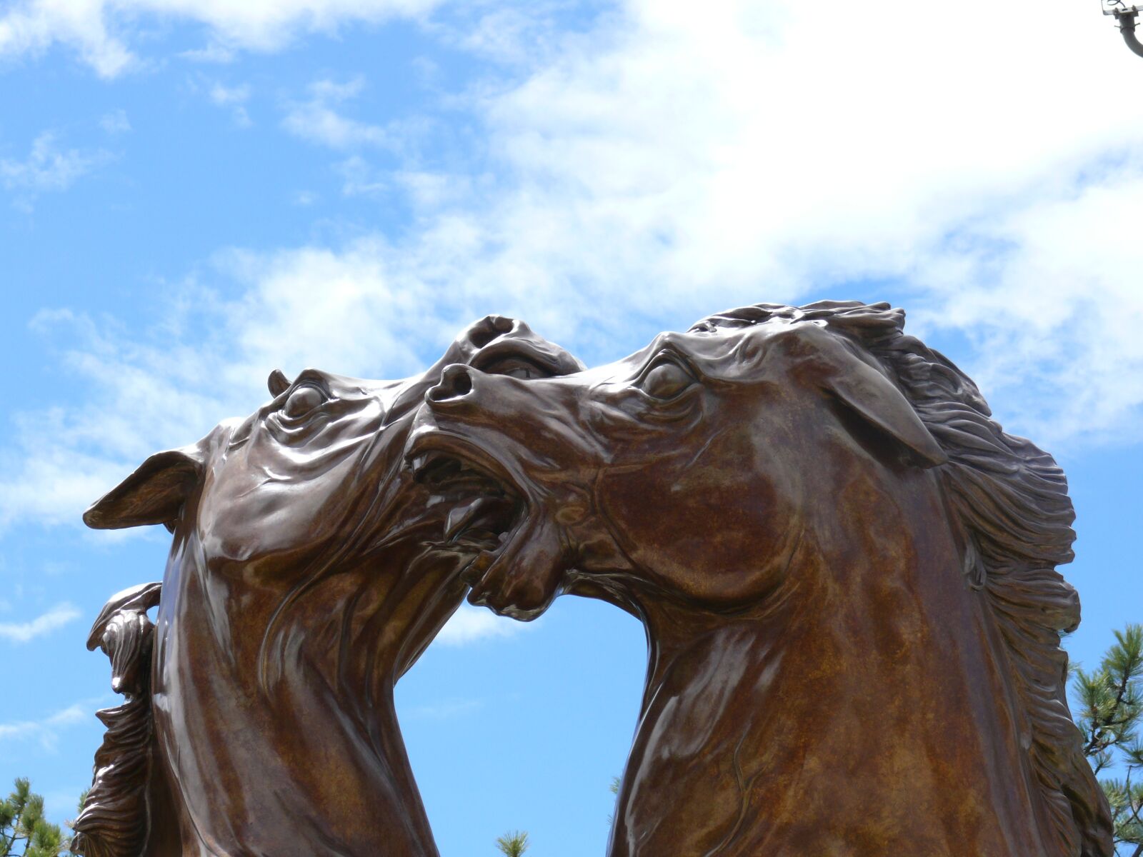 Panasonic DMC-FZ50 sample photo. Art, bronze statue, horses photography