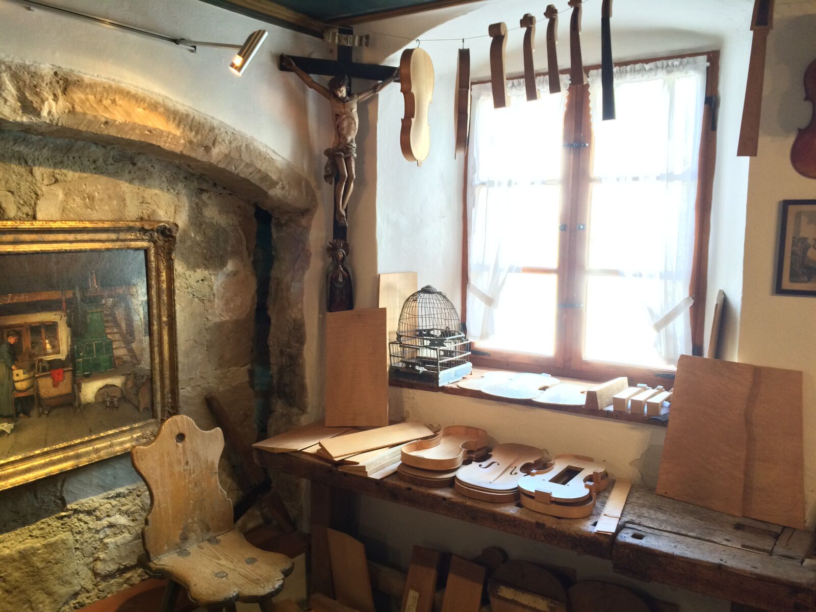 iPhone 5s back camera 4.15mm f/2.2 sample photo. Violin workshop, germany, bavaria photography