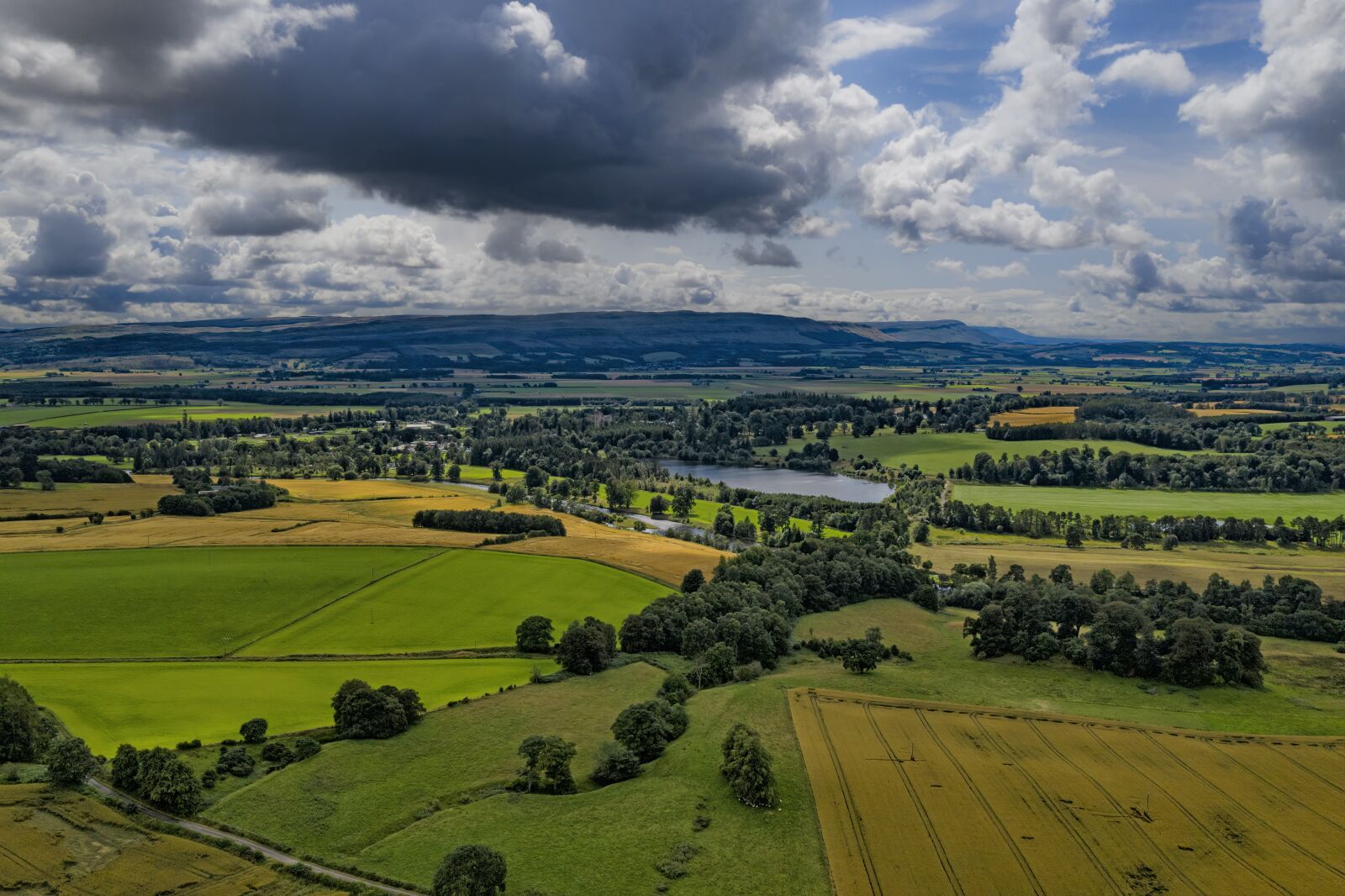 Hasselblad L1D-20c sample photo. Doune, scotland, aerial view photography