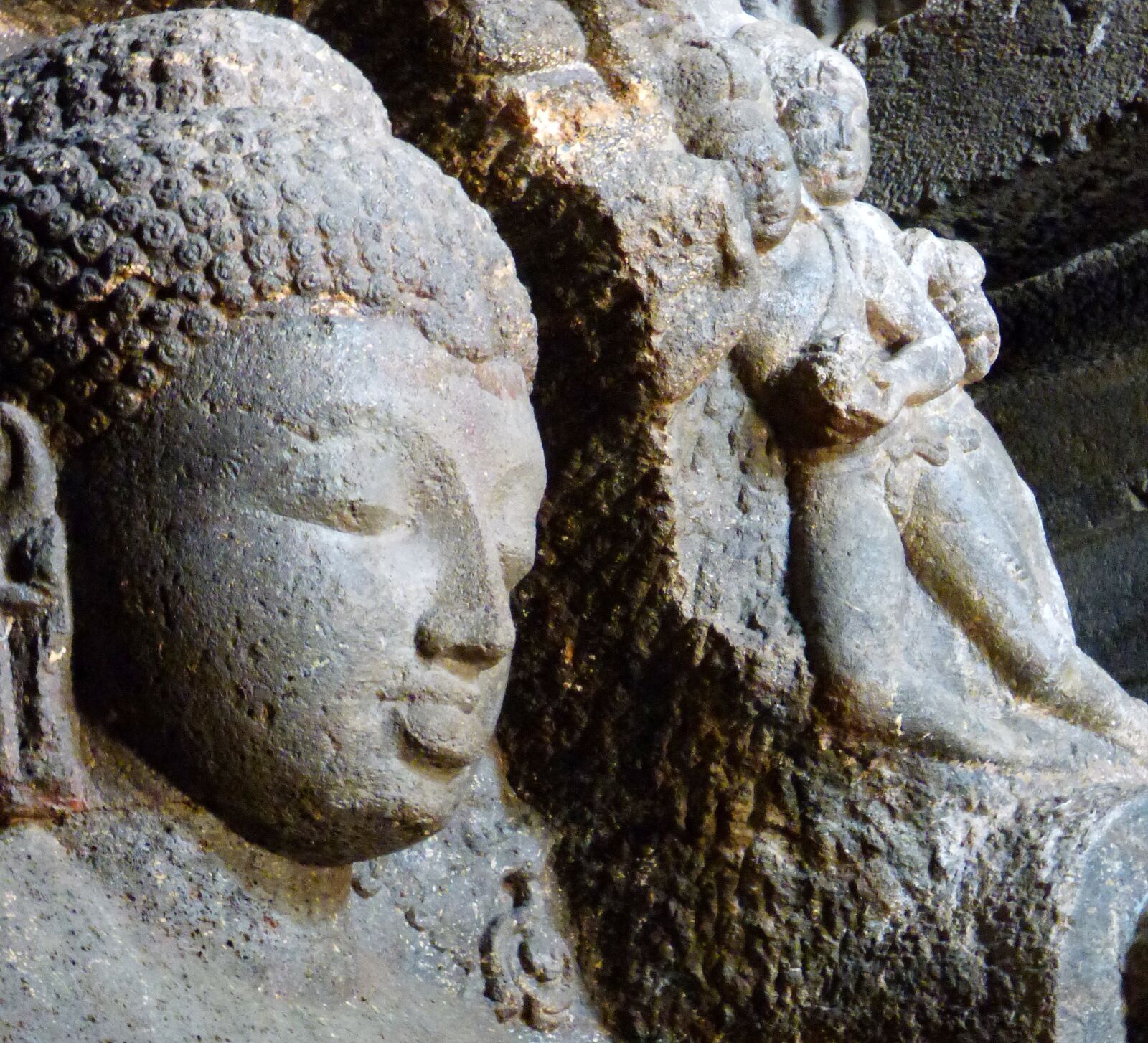 Panasonic Lumix DMC-FZ70 sample photo. Ajanta, ellora, cave sculpture photography