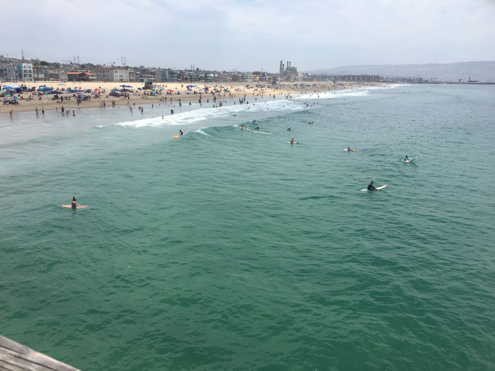 Apple iPhone 6s sample photo. Hermosa beach, surfer, ocean photography