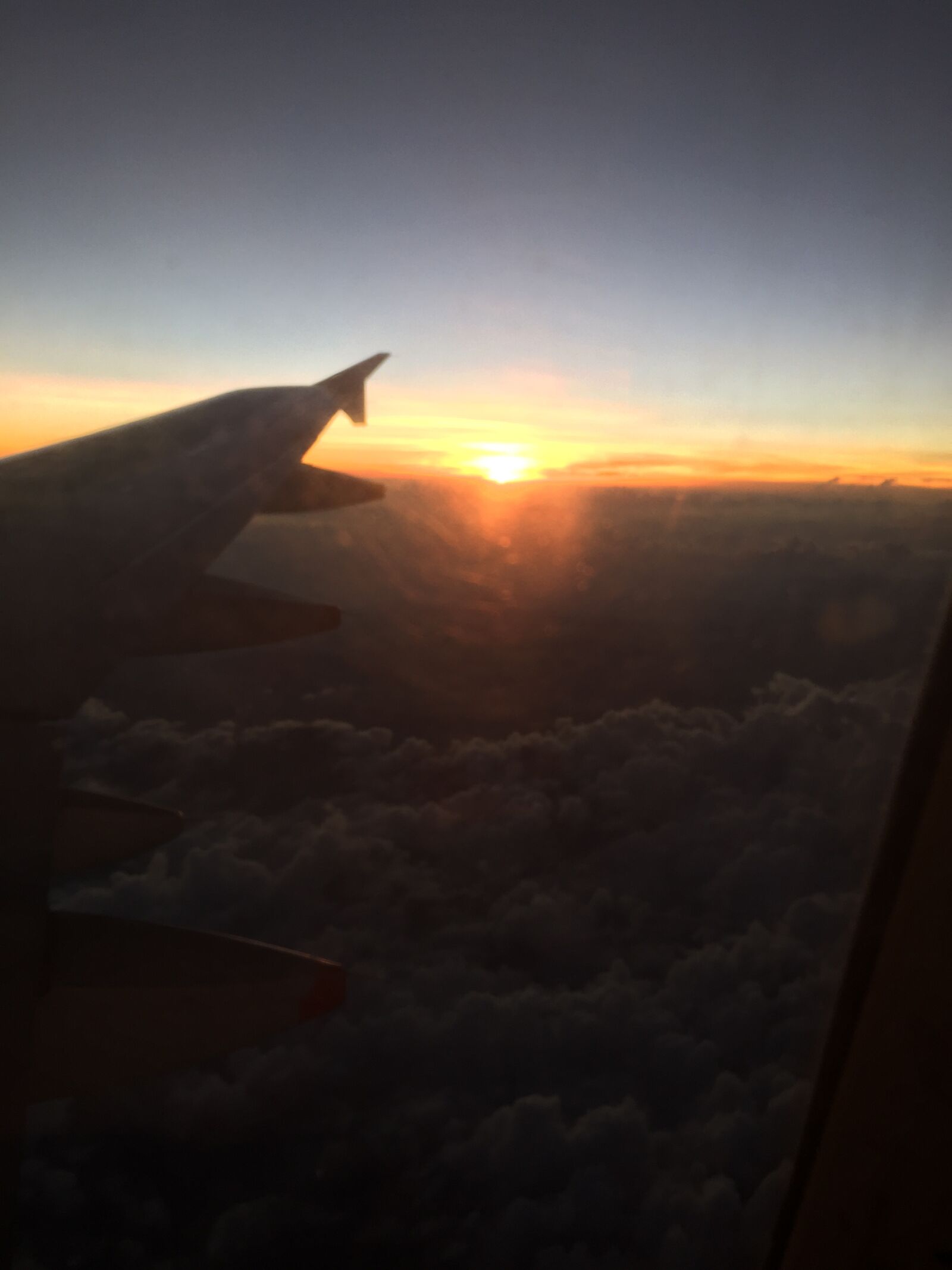Apple iPhone 6 sample photo. Fly, aircraft, sunset photography