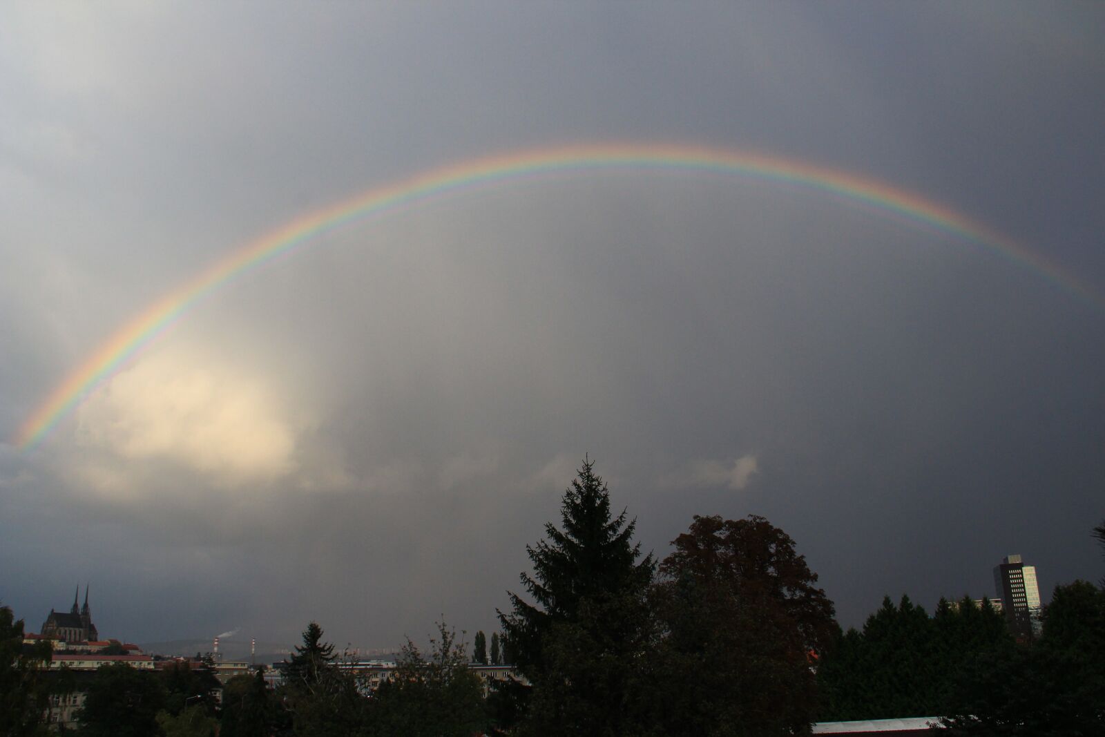 Canon EOS 600D (Rebel EOS T3i / EOS Kiss X5) sample photo. Rainbow, weather, good sign photography