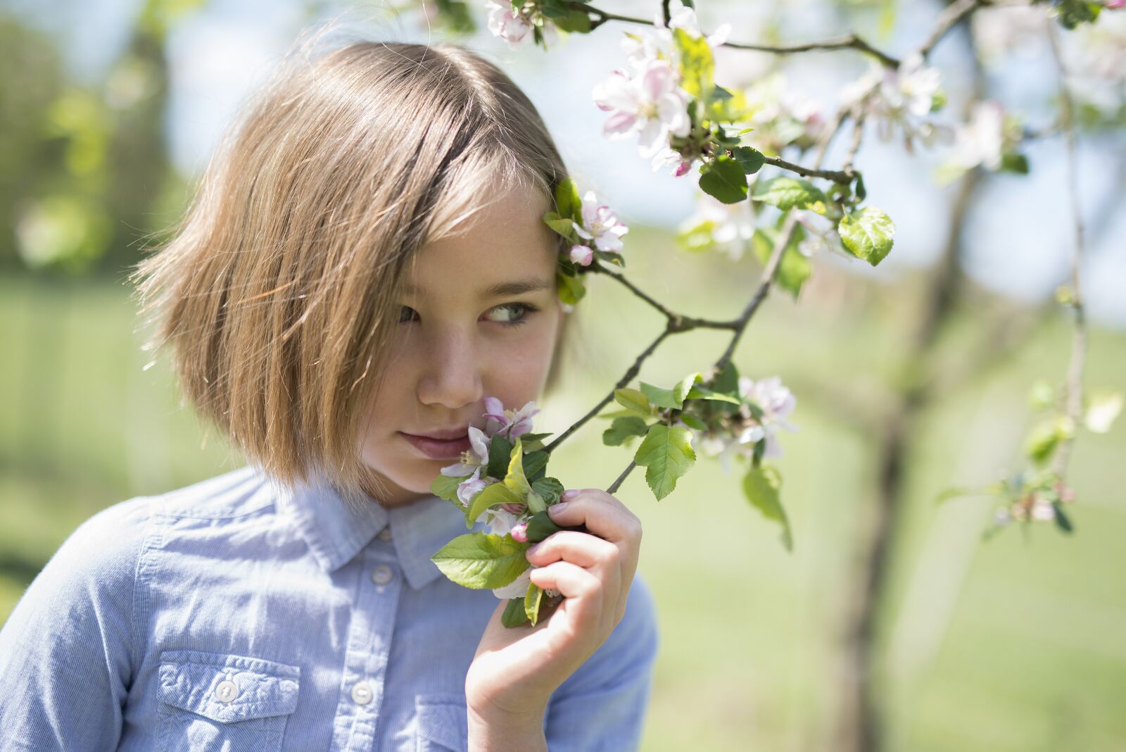 Nikon D800E sample photo. Girl, spring, green photography