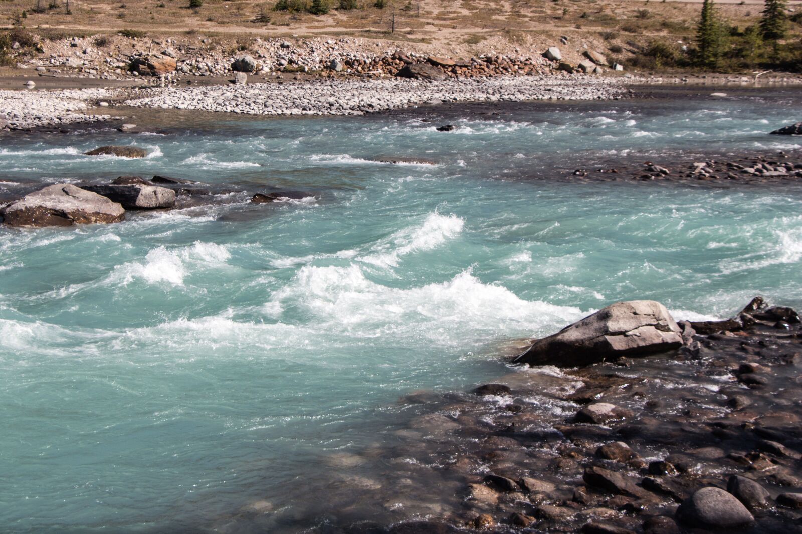 Canon EOS 650D (EOS Rebel T4i / EOS Kiss X6i) sample photo. Athabasca river, water, rapids photography